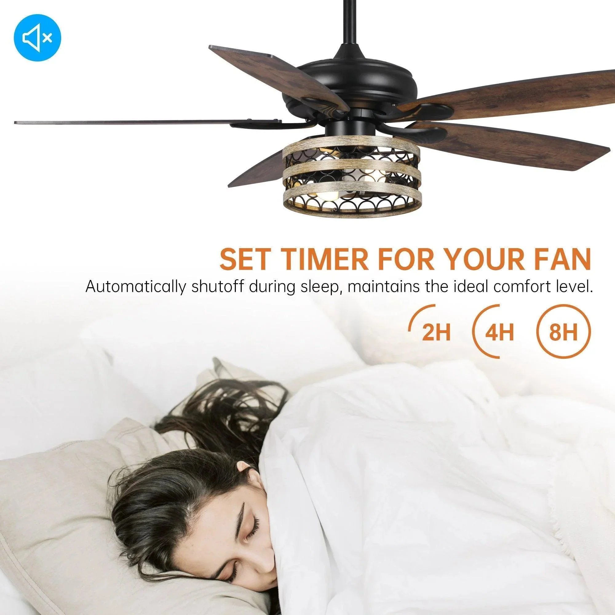 Parrot Uncle 52-Inch Alward Smart Fan with Light Kit (F6319-SMART) - Image 9