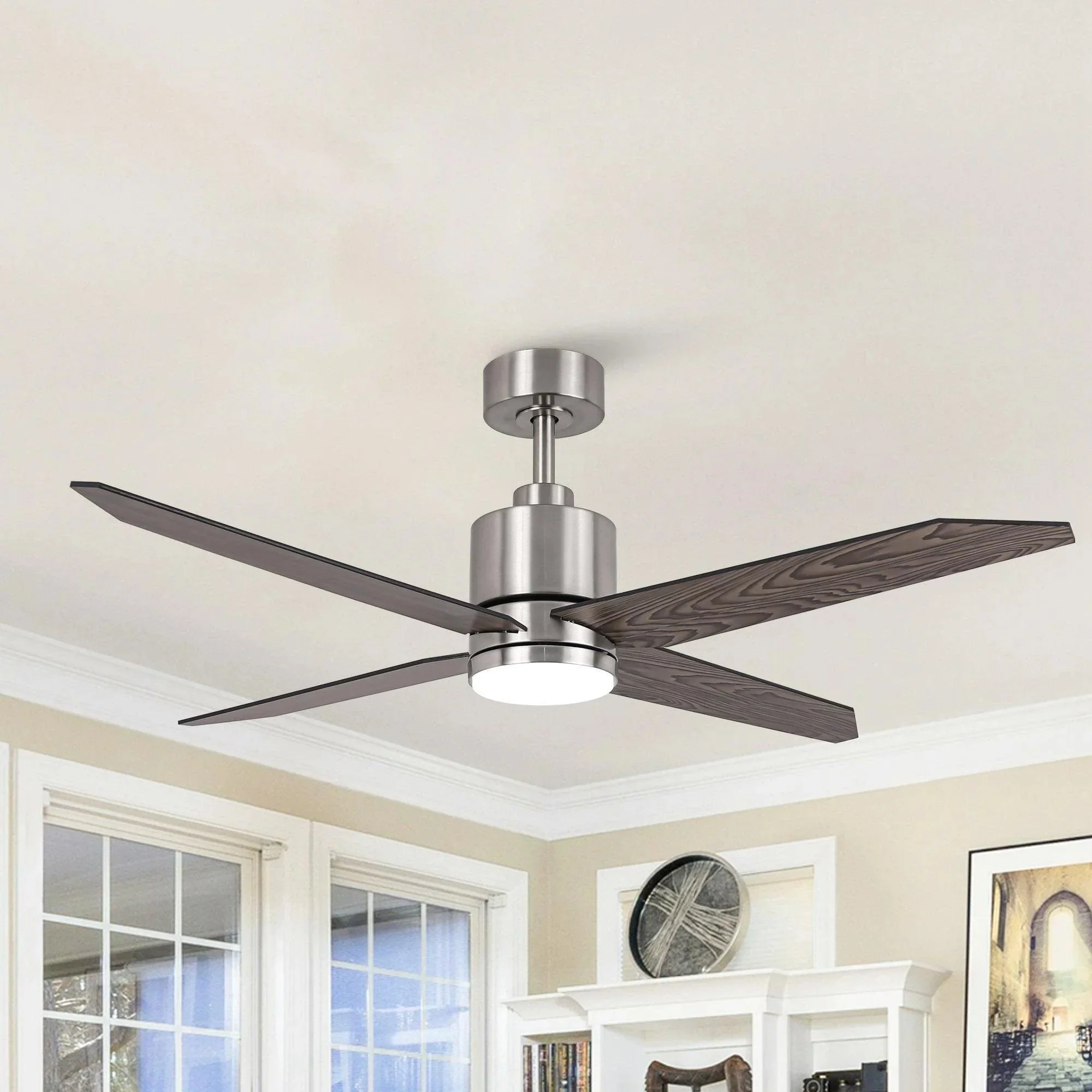 Parrot Uncle 52-Inch Ashby Industrial DC Motor Ceiling Fan with LED Lighting and Remote Control - Image 4