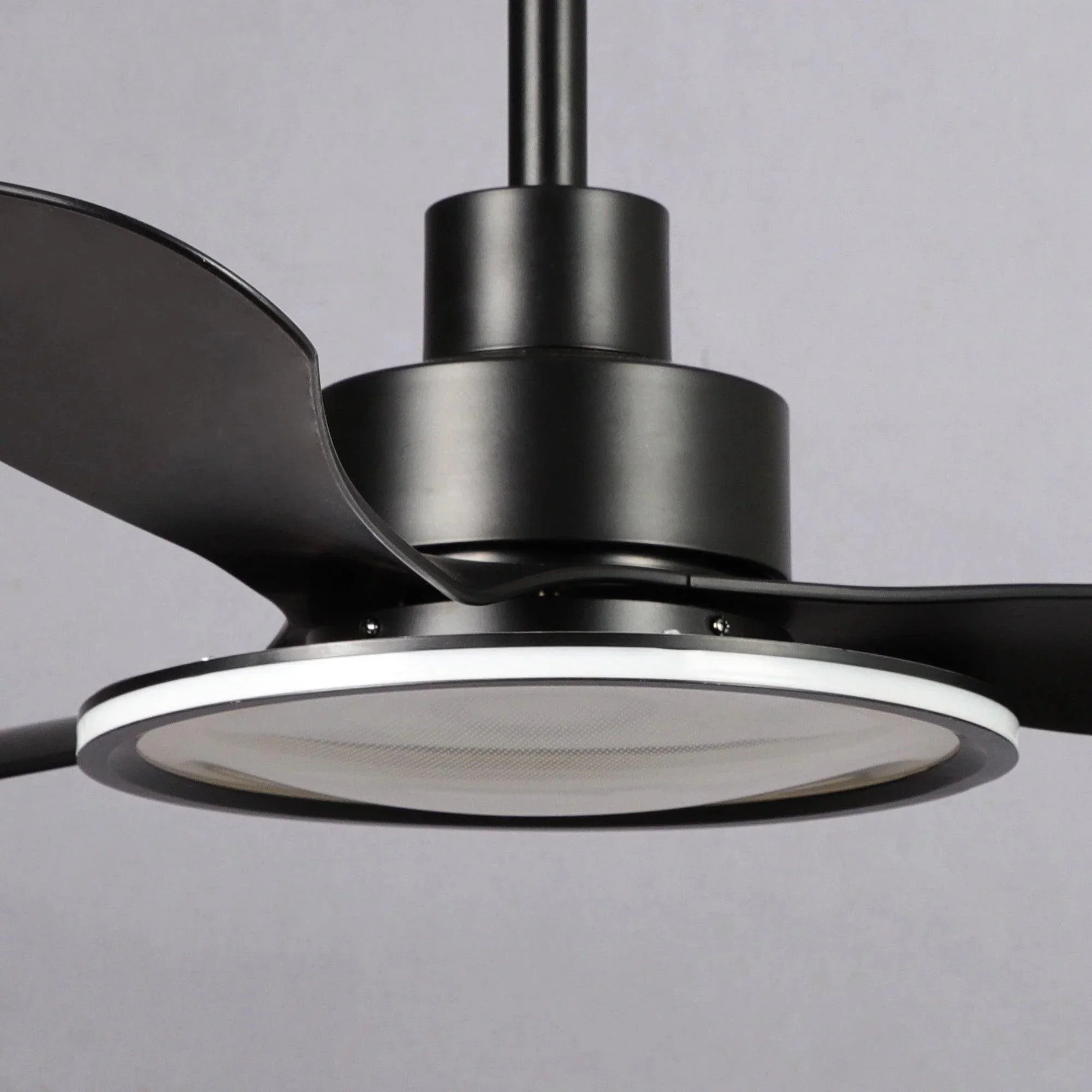 Parrot Uncle 52-Inch Bohemian Industrial DC Motor Downrod Mount Reversible Ceiling Fan with Lighting and Remote Control (F6385BK110V) - Image 14