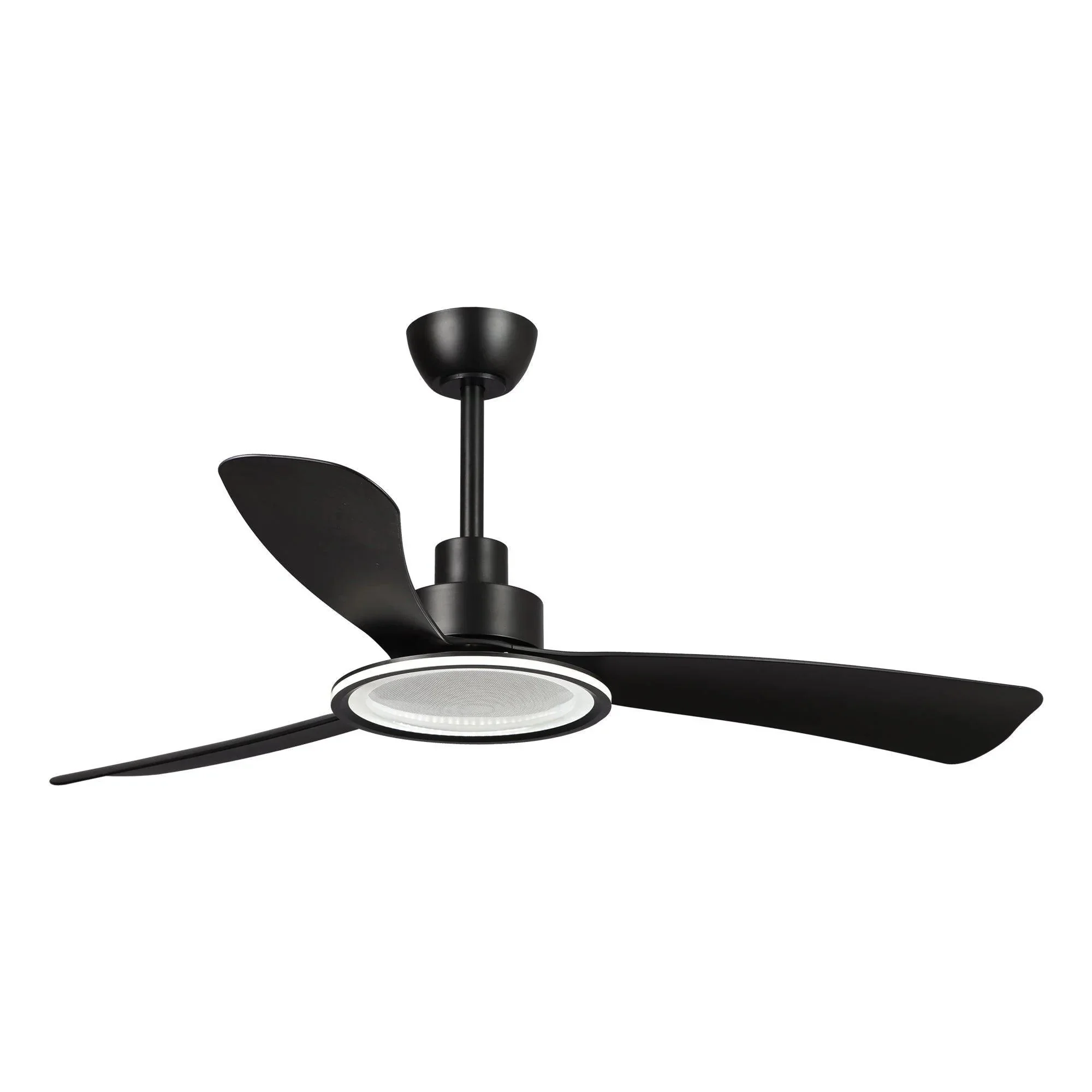 Parrot Uncle 52-Inch Bohemian Industrial DC Motor Downrod Mount Reversible Ceiling Fan with Lighting and Remote Control (F6385BK110V) - Image 9