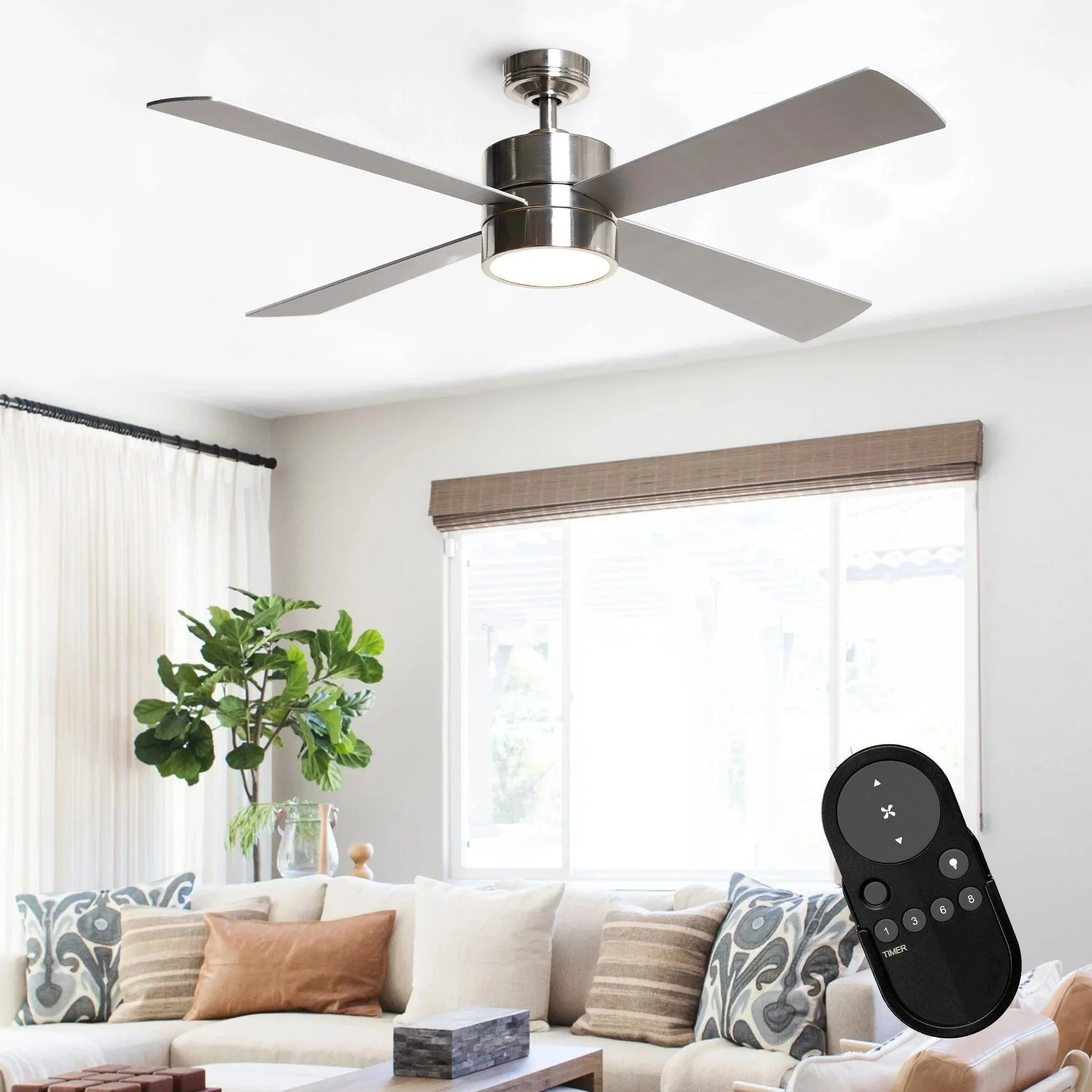 Parrot Uncle 52-Inch Bucholz Industrial Ceiling Fan with Dimmable LED Light - Image 17