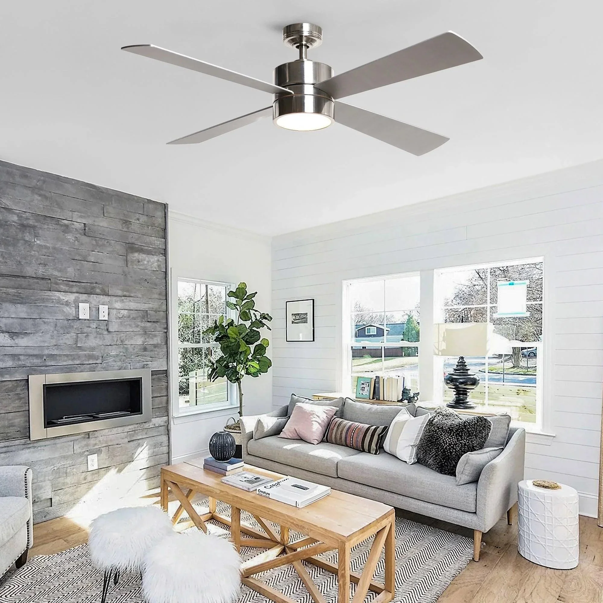 Parrot Uncle 52-Inch Bucholz Industrial Ceiling Fan with Dimmable LED Light - Image 18