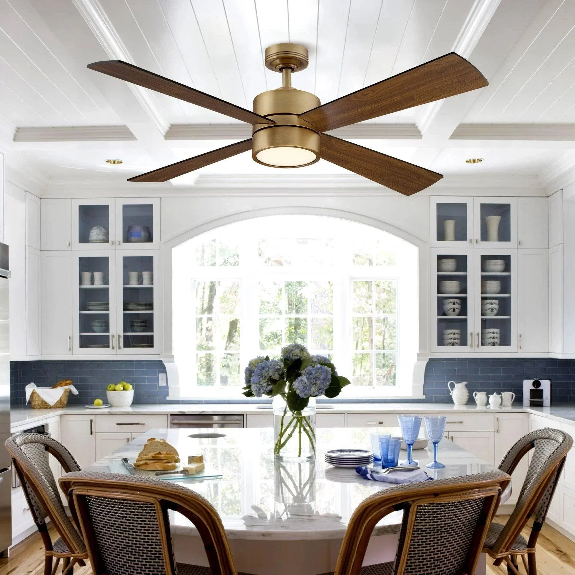 Parrot Uncle 52-Inch Bucholz Industrial Ceiling Fan with Dimmable LED Light - Image 4