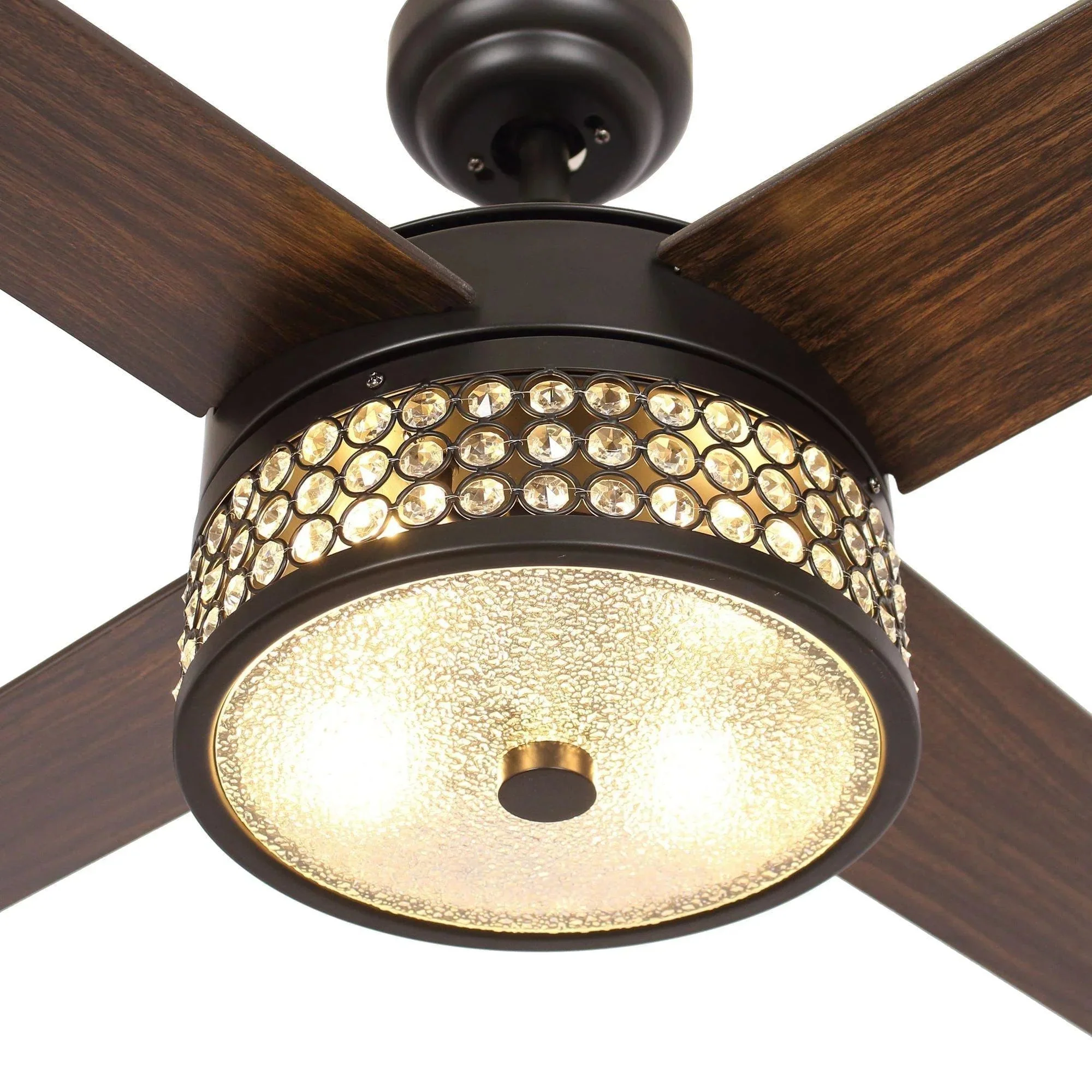 Parrot Uncle 52-Inch Cason Modern Downrod Mount Reversible Ceiling Fan with Lighting and Remote Control - Image 20