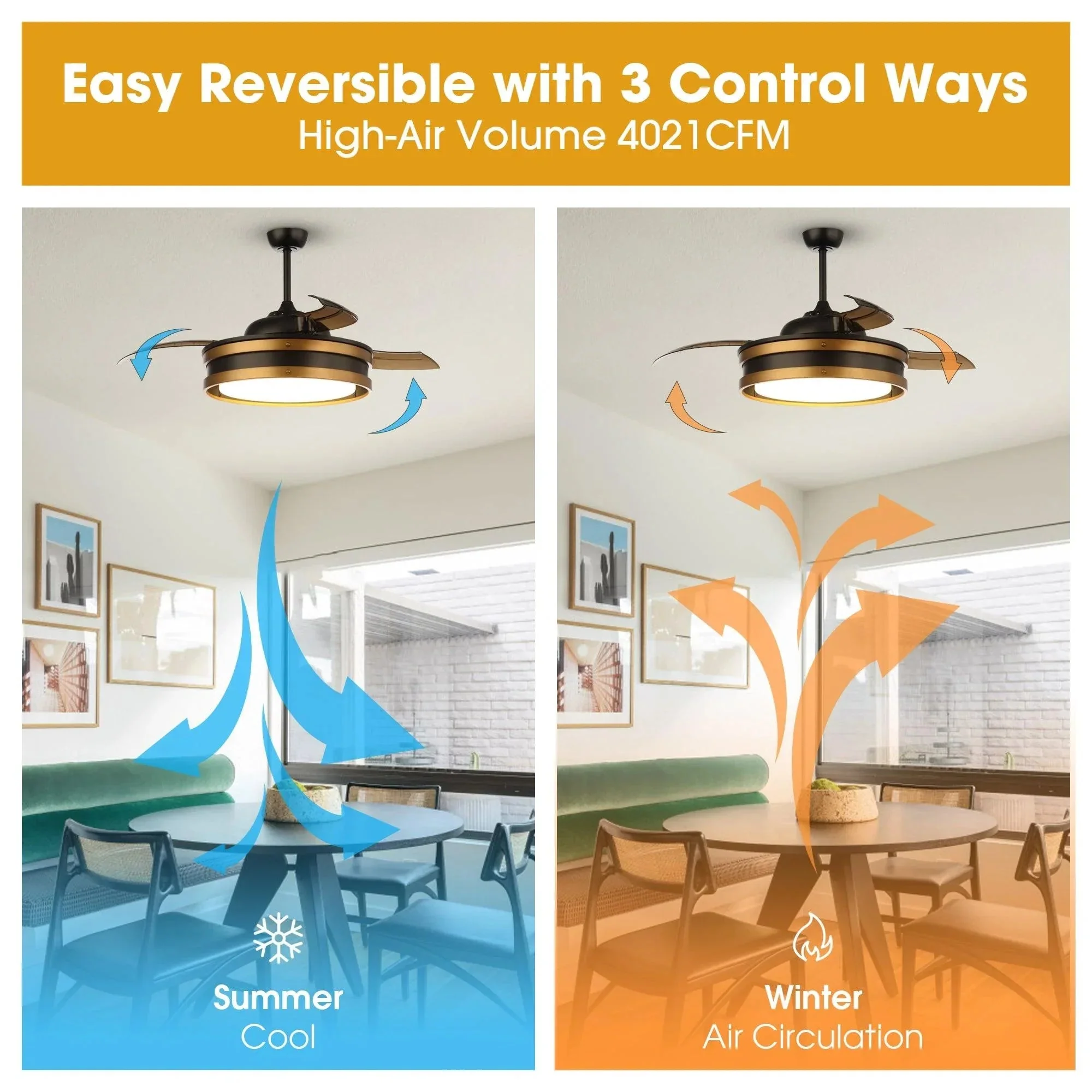 Parrot Uncle 52-Inch Cochin Smart Fan with LED Light (F4612-SMART) - Image 7