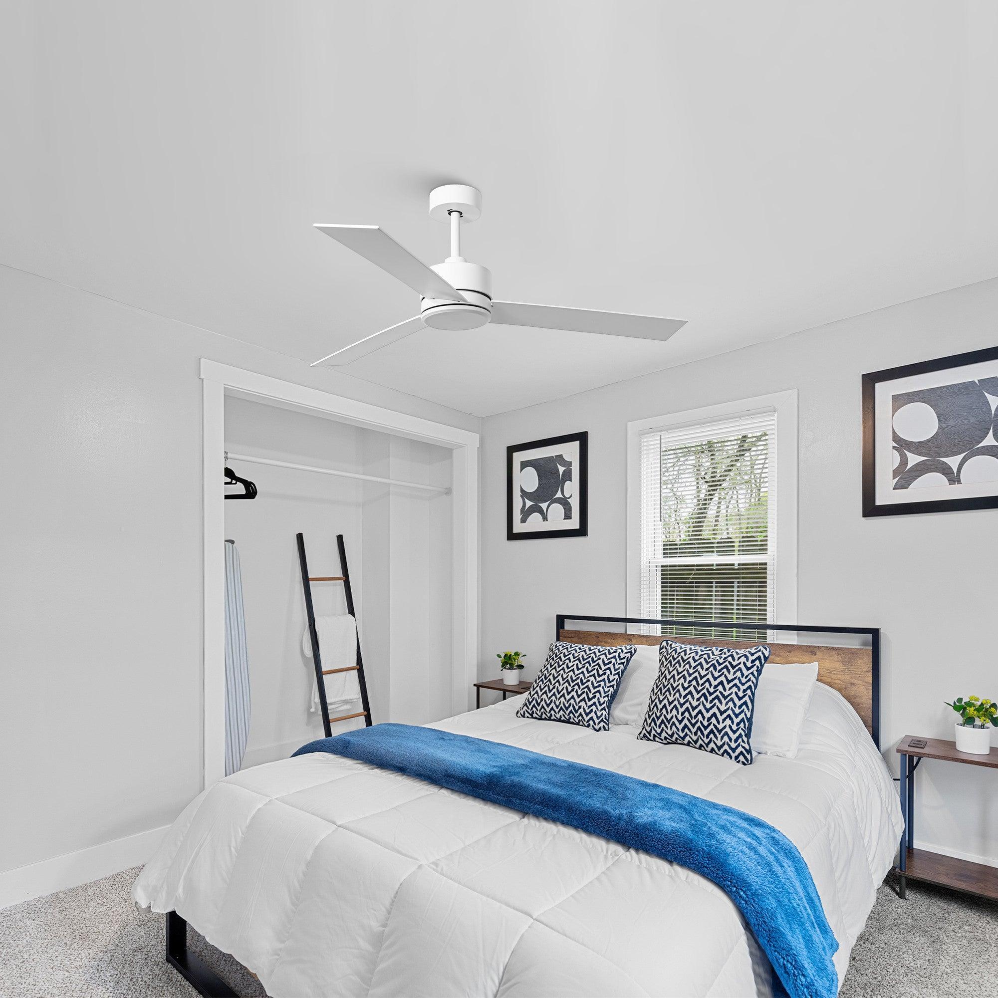Parrot Uncle 52-Inch DC Motor 3 Blades Modern Downrod Mount Ceiling Fan - Image 2