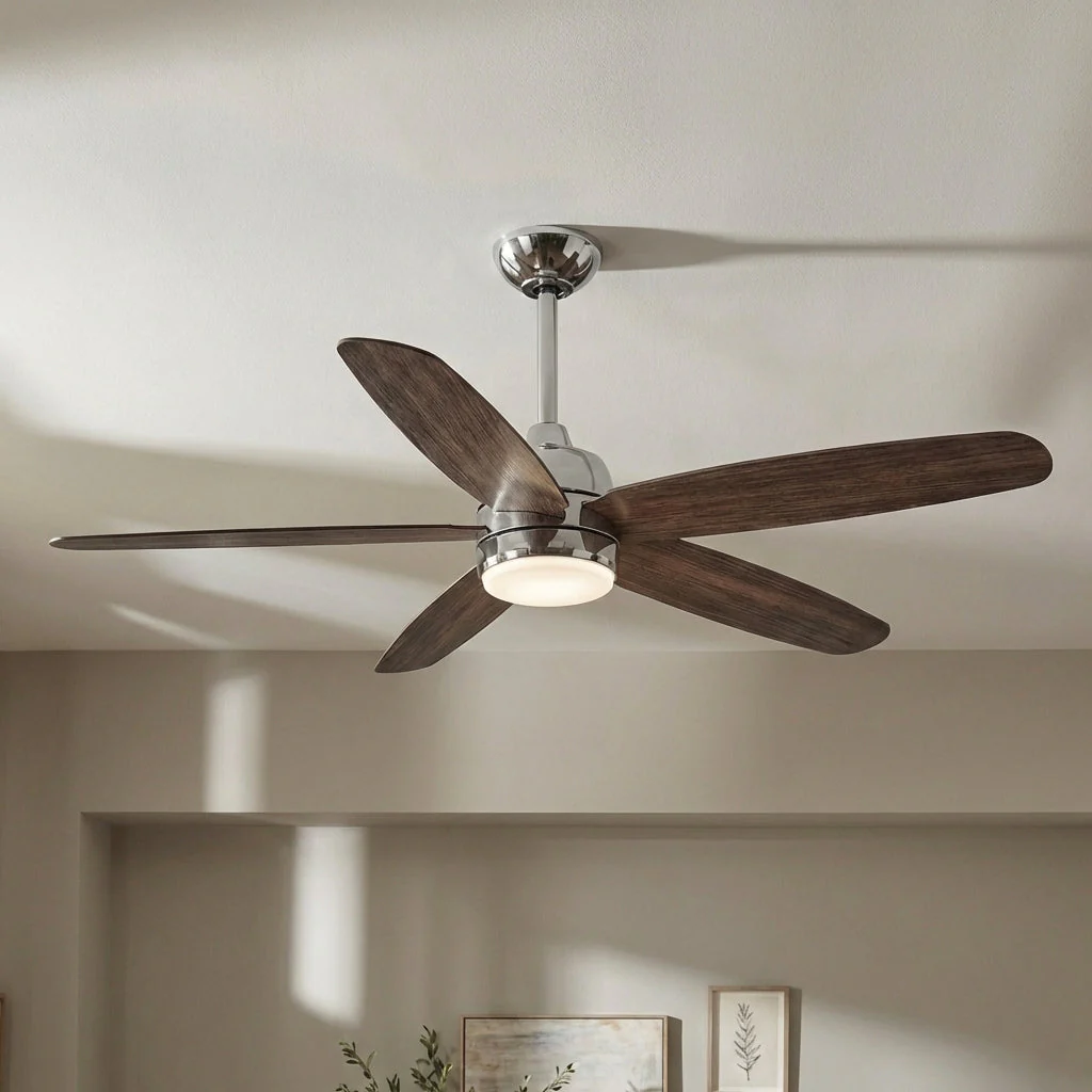 Parrot Uncle 52-Inch Dicken Farmhouse Downrod Mount Reversible Ceiling Fan with Lighting and Remote Control (BBLAB014A0) - Image 3