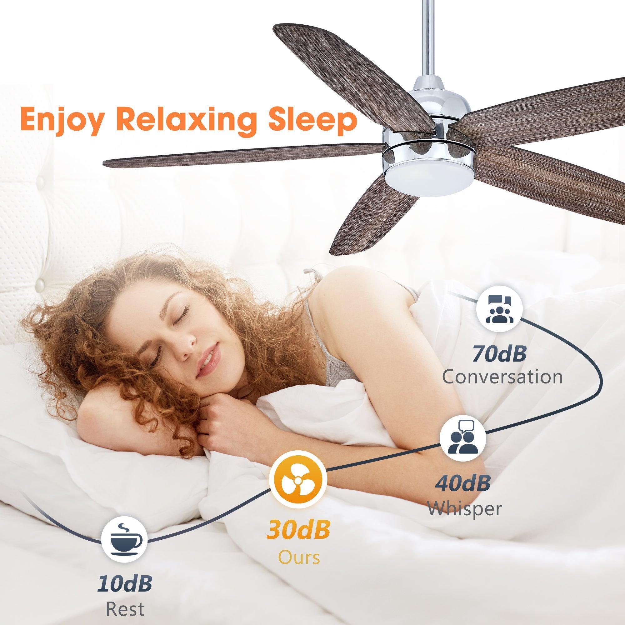 Parrot Uncle 52-Inch Dicken Farmhouse Downrod Mount Reversible Ceiling Fan with Lighting and Remote Control (BBLAB014A0) - Image 7
