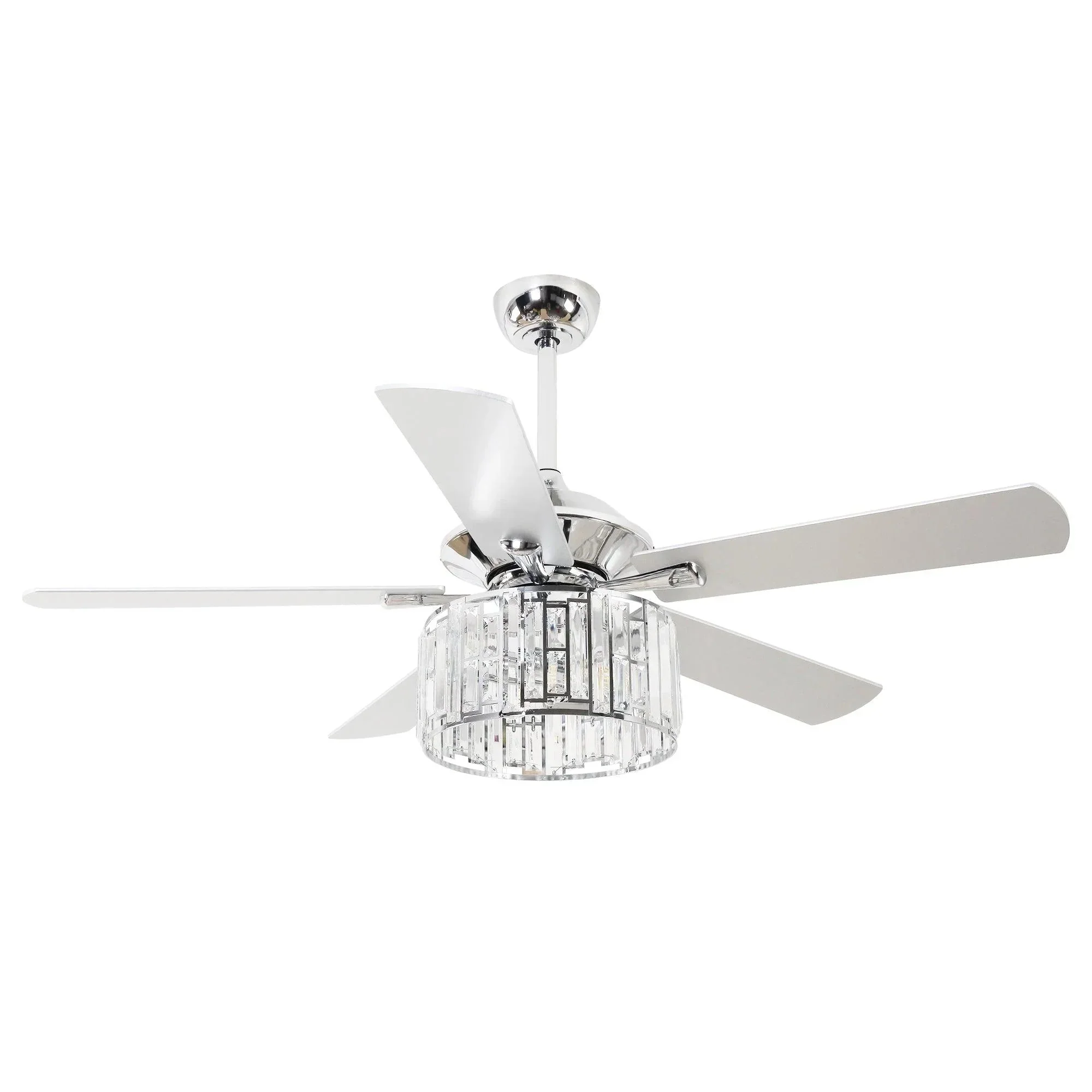 Parrot Uncle 52-Inch Dicken Modern Downrod Mount Reversible Crystal Ceiling Fan with Lighting and Remote Control - Image 31