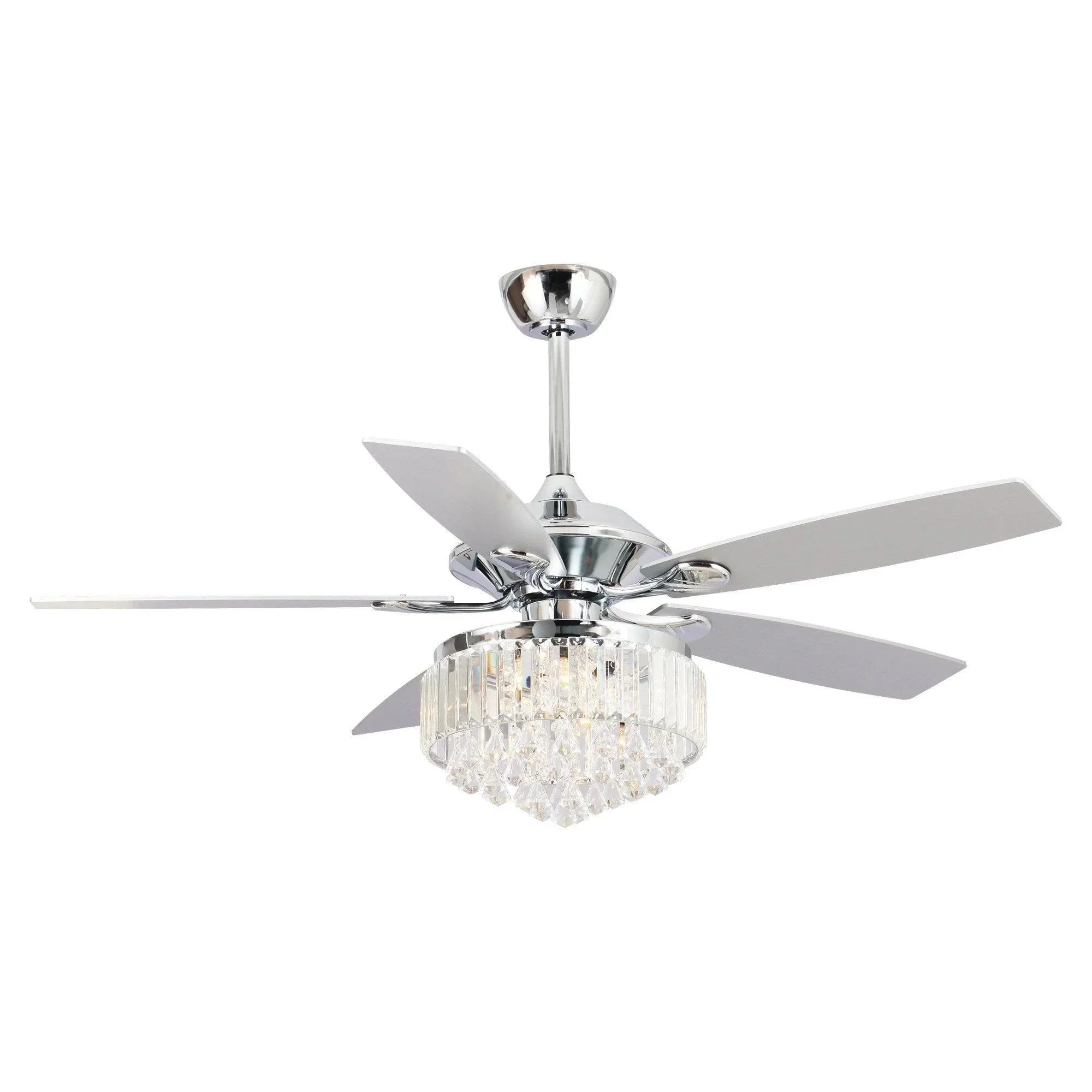 Parrot Uncle 52-Inch Elkton Modern Reversible Crystal Fandelier with Lighting and Remote Control (F6252QQ110V) - Image 13