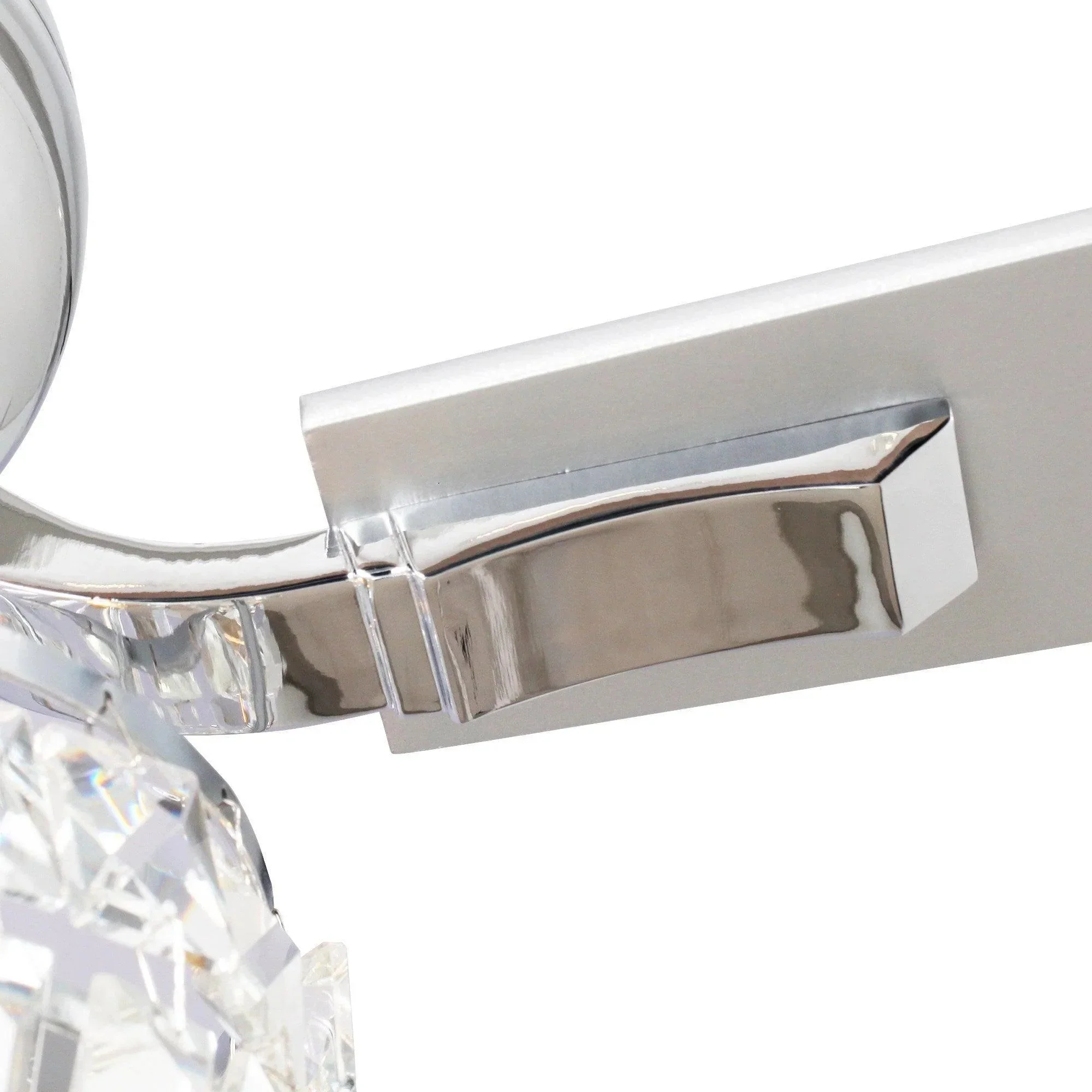 Parrot Uncle 52-Inch Ganga Modern Downrod Mount Reversible Crystal Ceiling Fan with Lighting and Remote Control - Image 12