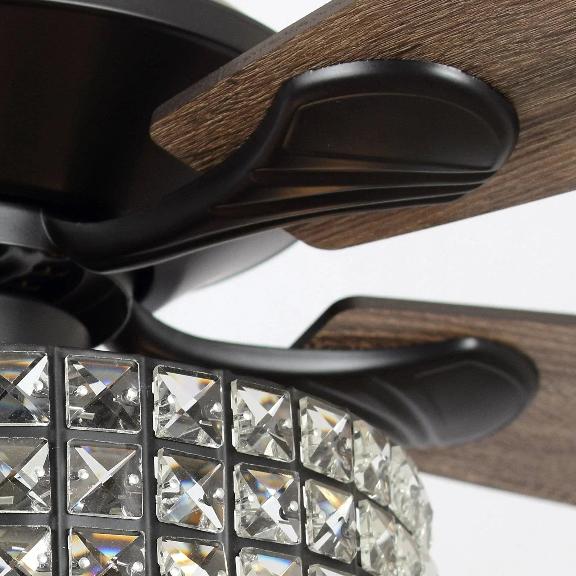 Parrot Uncle 52-Inch Howell Modern Downrod Mount Reversible Crystal Ceiling Fan with Lighting and Remote Control - Image 23