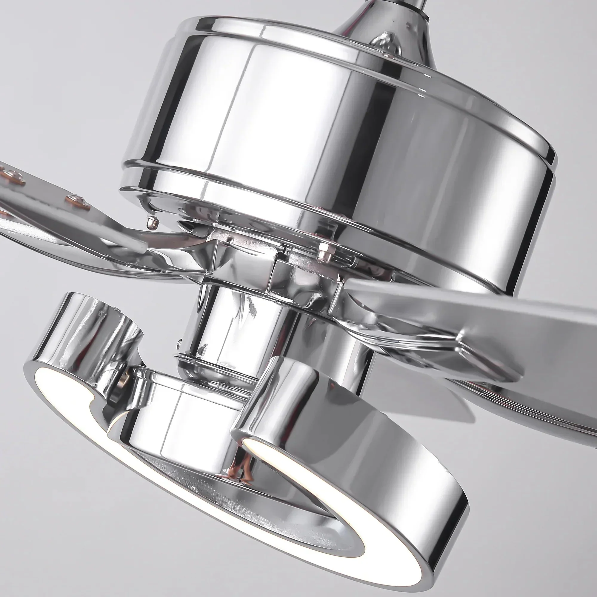 Parrot Uncle 52-Inch Arlen Double-sided Blades Downrod Mount LED Ceiling Fan with Remote Control - Image 14