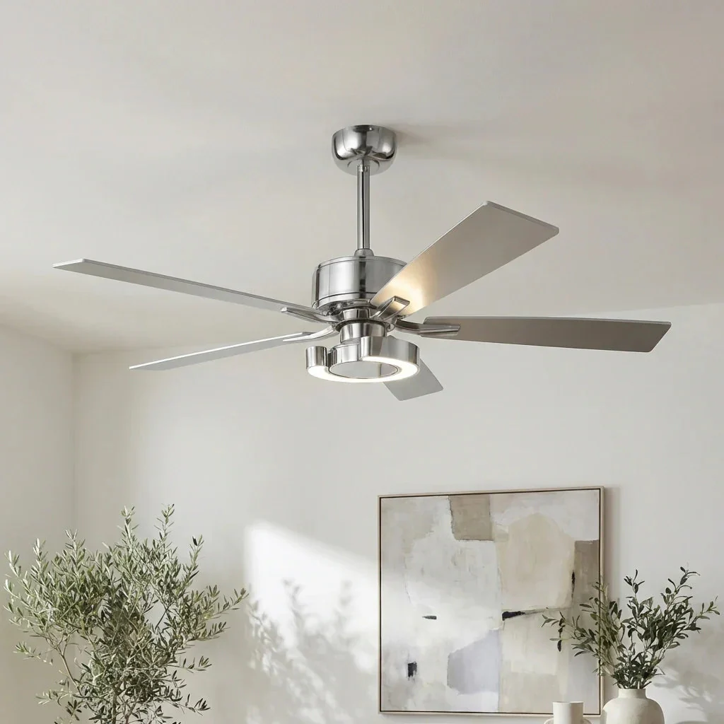 Parrot Uncle 52-Inch Arlen Double-sided Blades Downrod Mount LED Ceiling Fan with Remote Control - Image 4