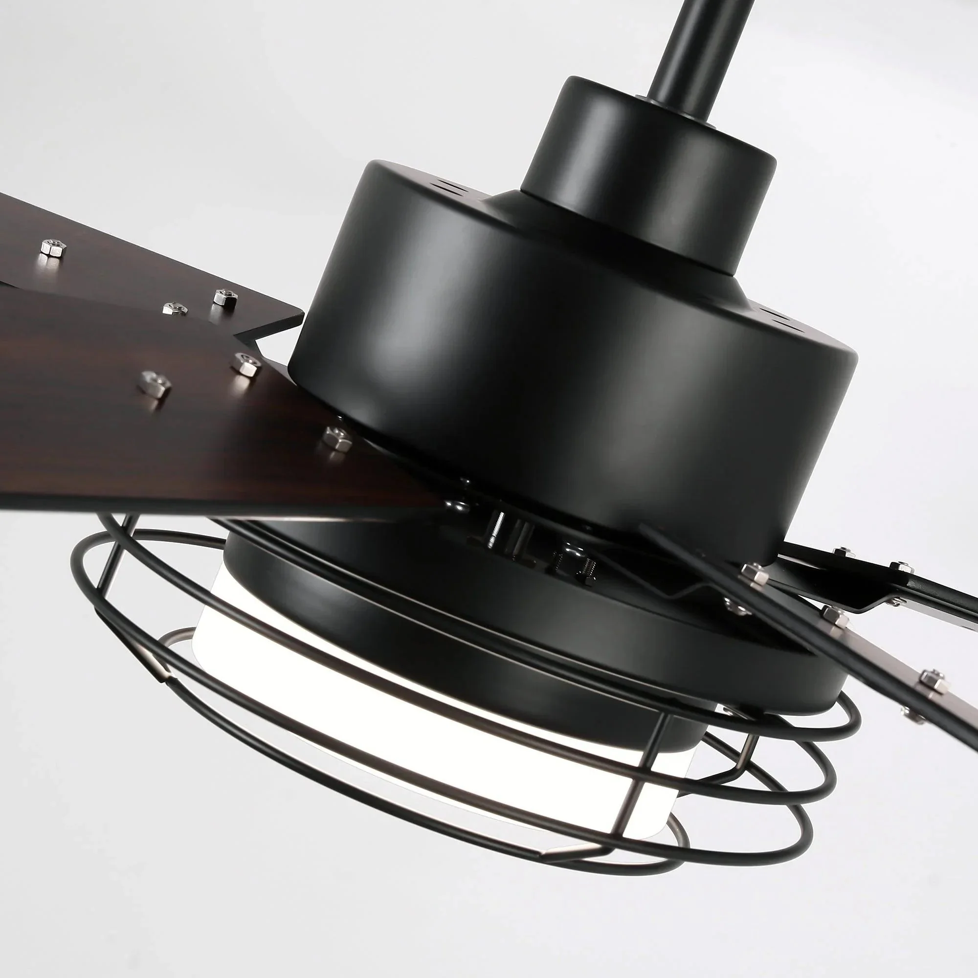 Parrot Uncle 52-Inch Bernice DC Motor Industrial Downrod Ceiling Fan with LED Light and Remote Control - Image 37