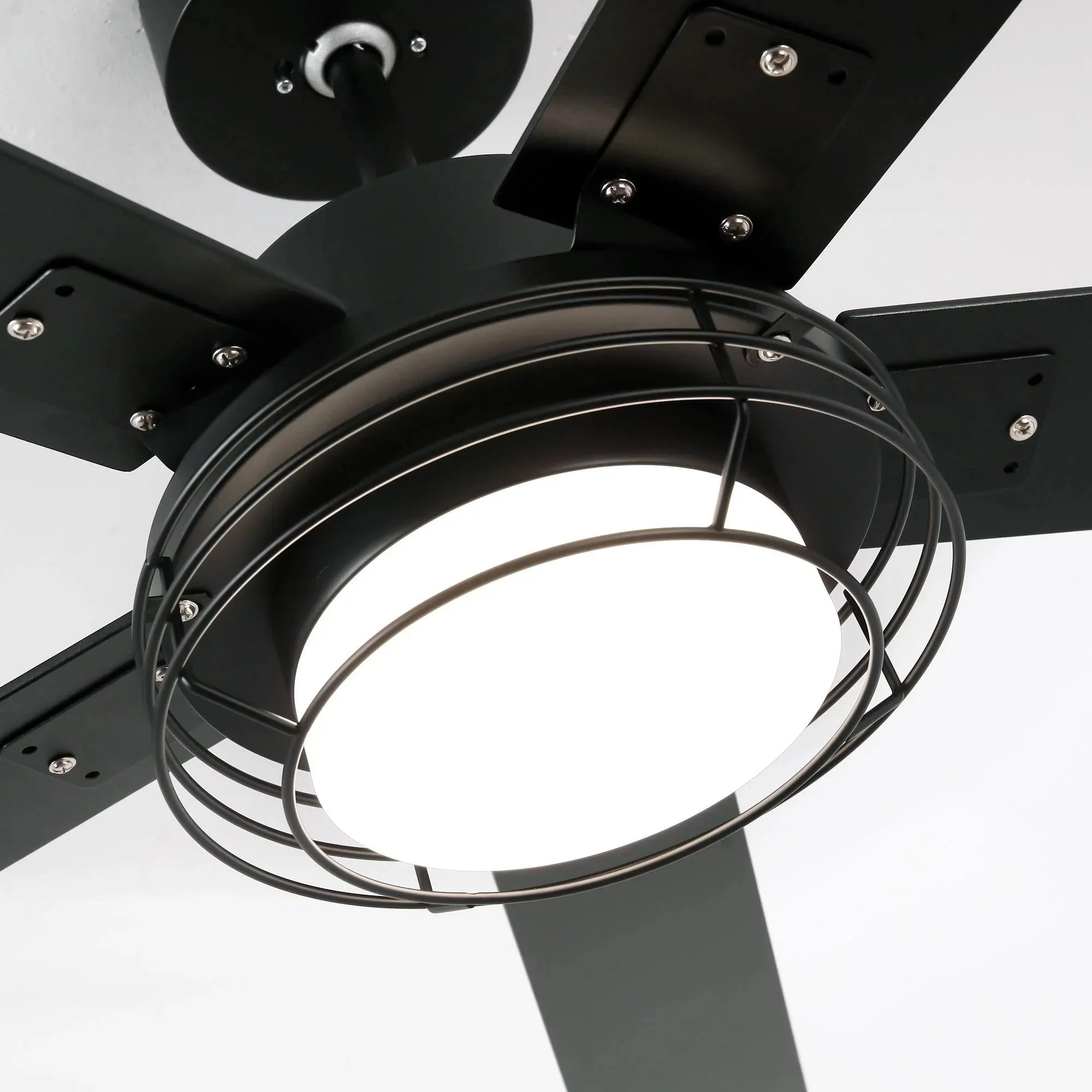 Parrot Uncle 52-Inch Bernice DC Motor Industrial Downrod Ceiling Fan with LED Light and Remote Control - Image 38