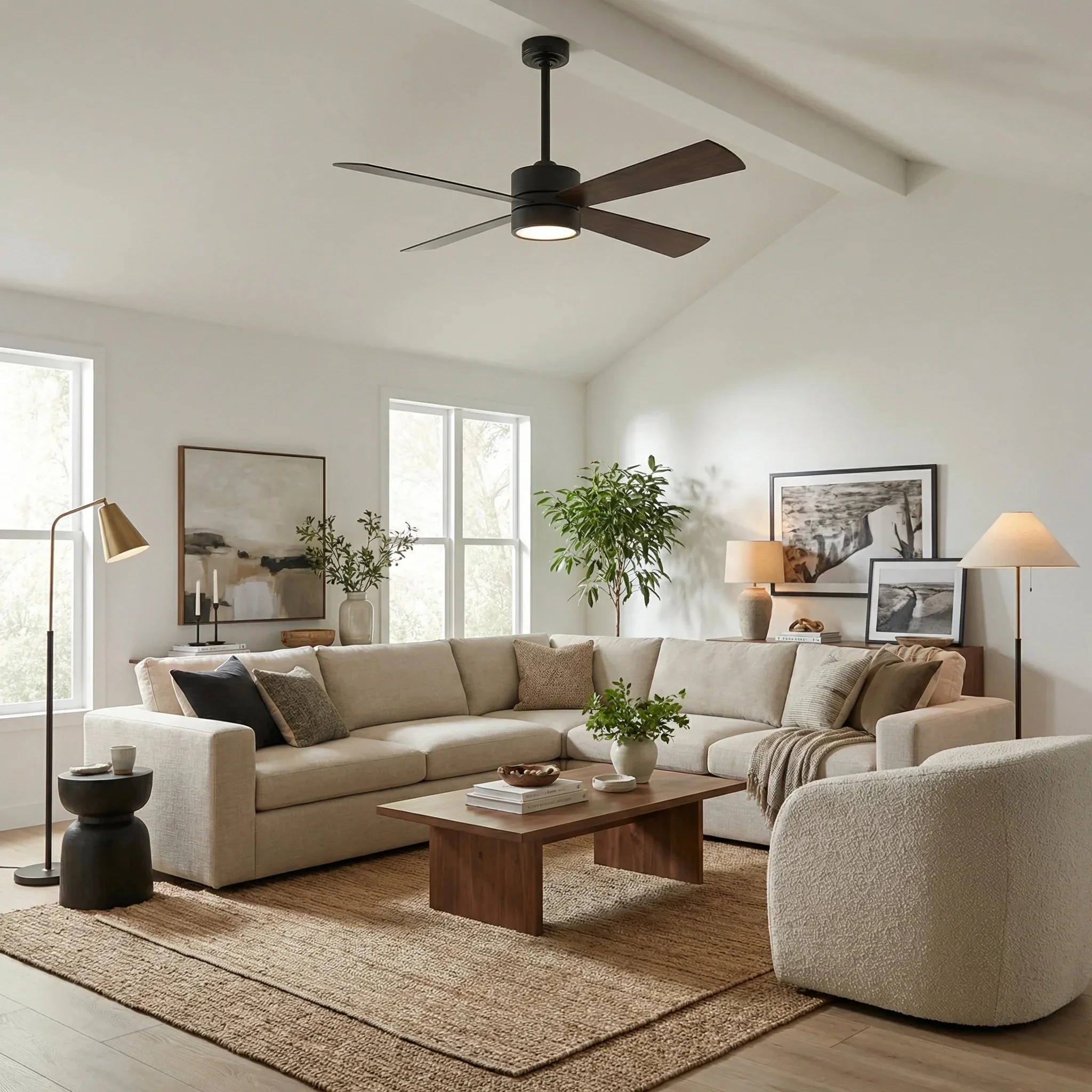 Parrot Uncle 52-Inch Bucholz Industrial Dimmable RGB LED Ceiling Fan with Remote and APP Control - Image 4