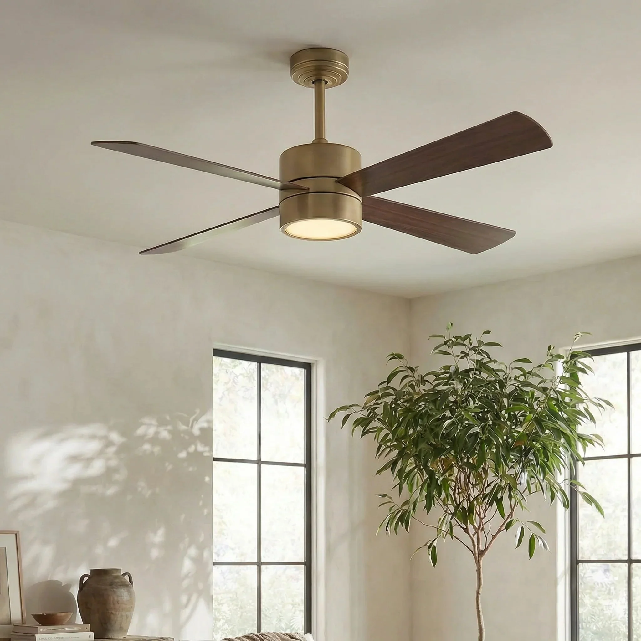 Parrot Uncle 52-Inch Bucholz Industrial Dimmable RGB LED Ceiling Fan with Remote and APP Control - Image 5