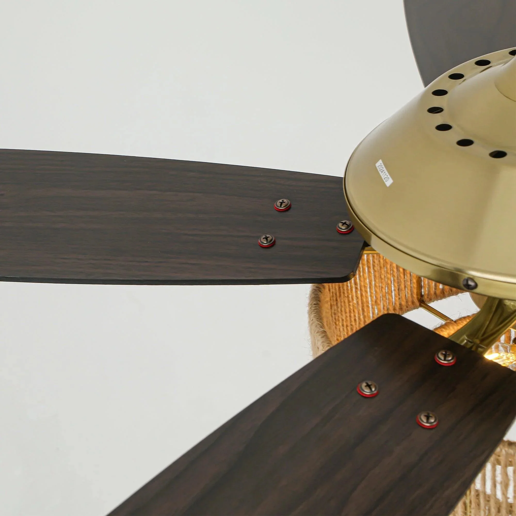 Parrot Uncle 52-Inch Danube Farmhouse DC Motor Golden Downrod Ceiling Fan with Light (F6391110V) - Image 11