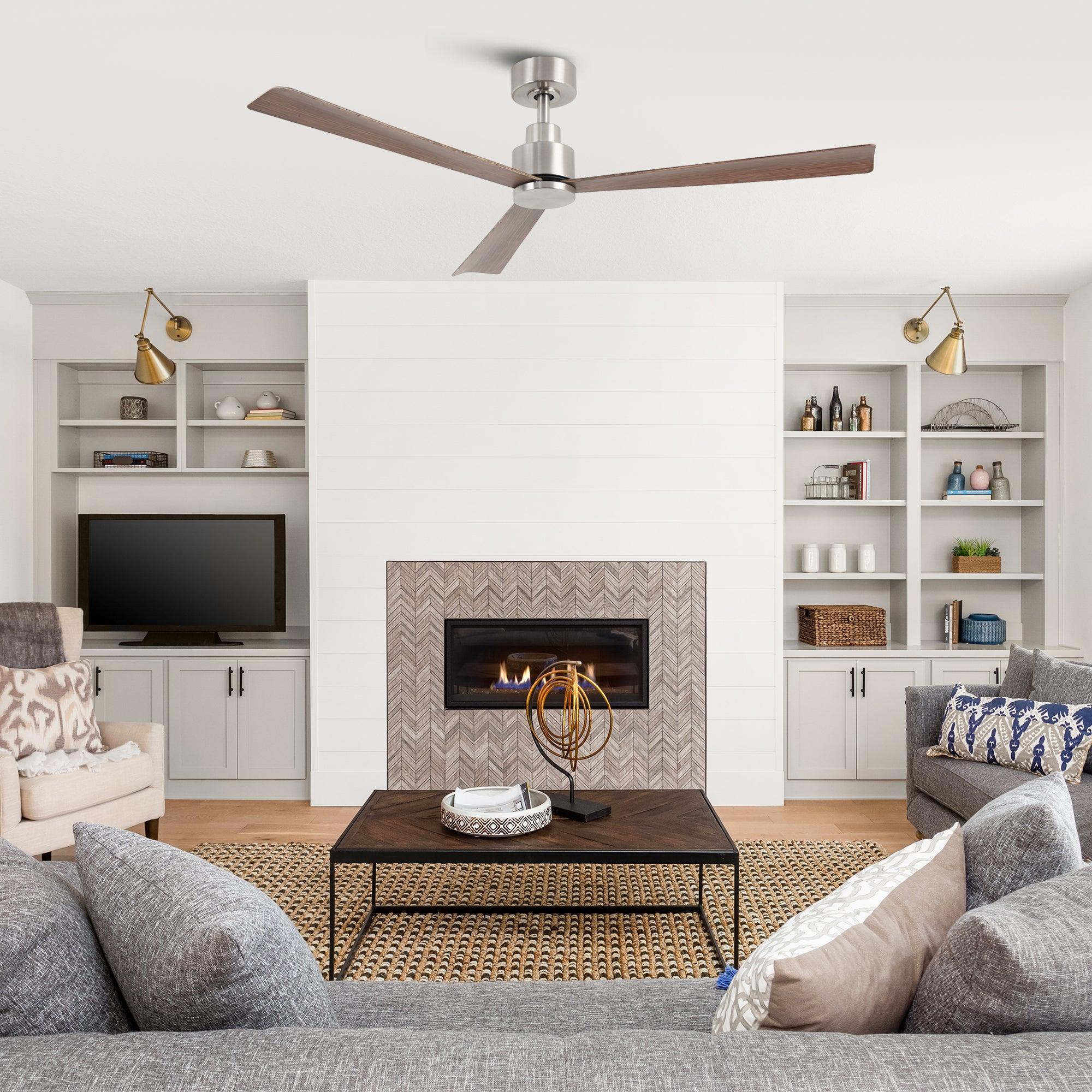 Parrot Uncle 52-Inch Esther 3-Blades Modern Downrod Mount Ceiling Fan with Remote Control - Image 3