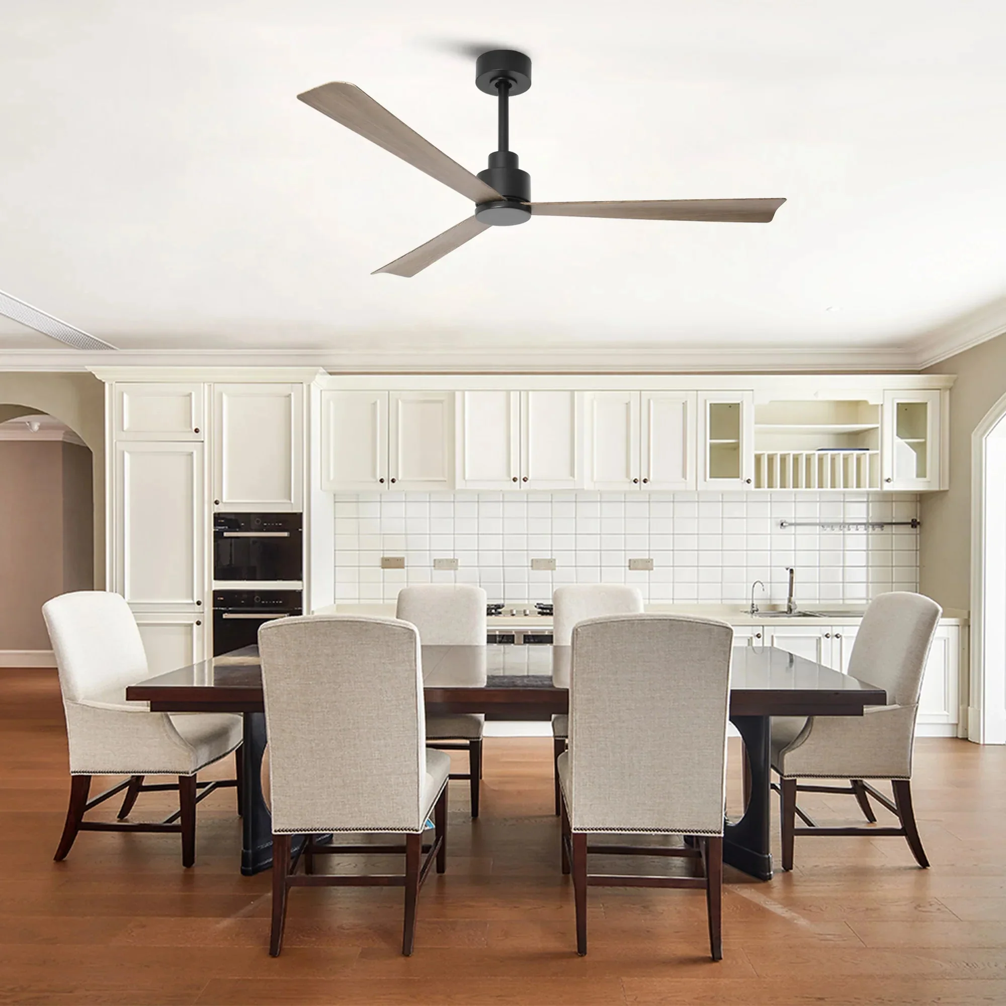 Parrot Uncle 52-Inch Esther 3-Blades Modern Downrod Mount Ceiling Fan with Remote Control - Image 4