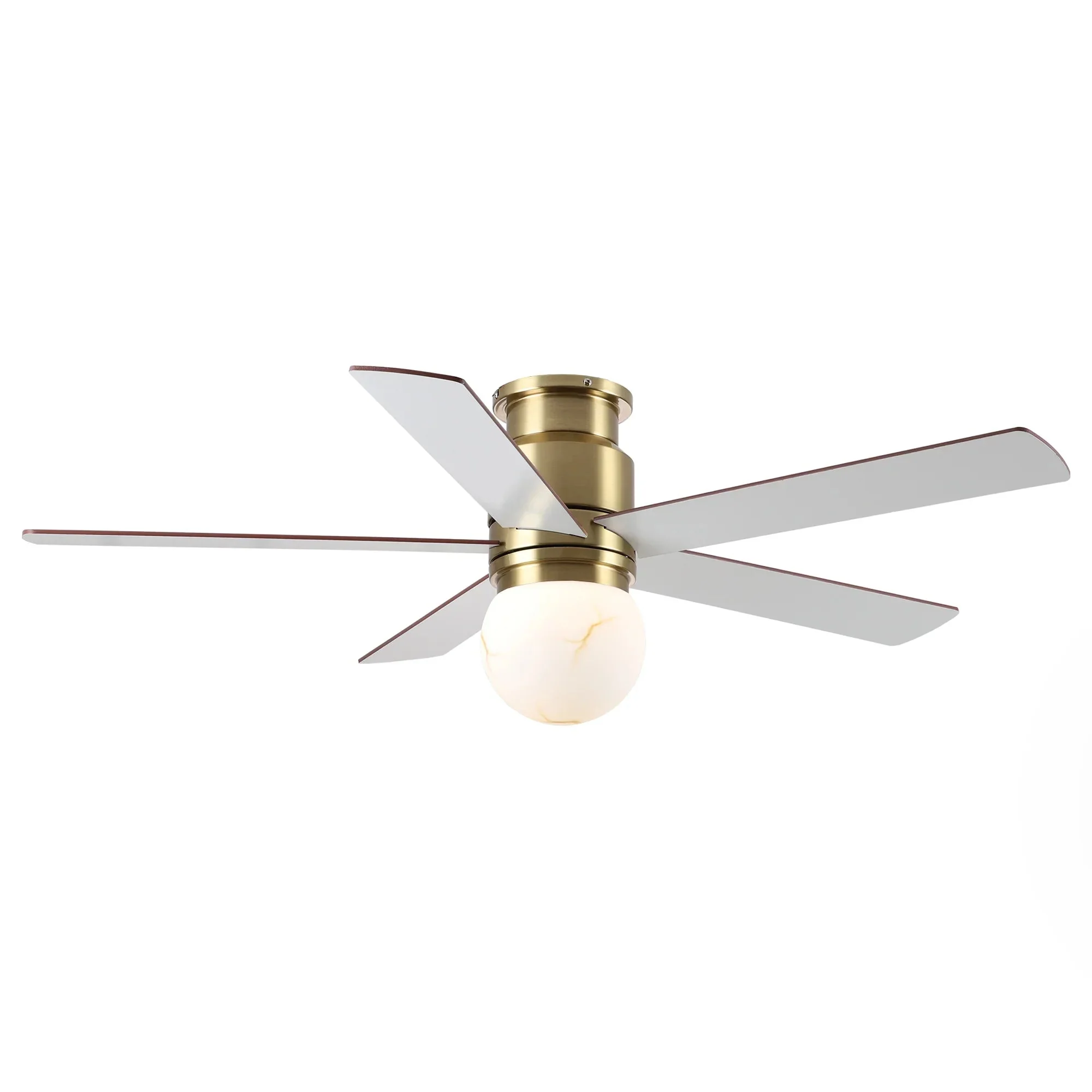Parrot Uncle 52-Inch Fanny Double-Sided Blades Flush Mount LED Ceiling Fan with Remote Control (F6033GD) - Image 15
