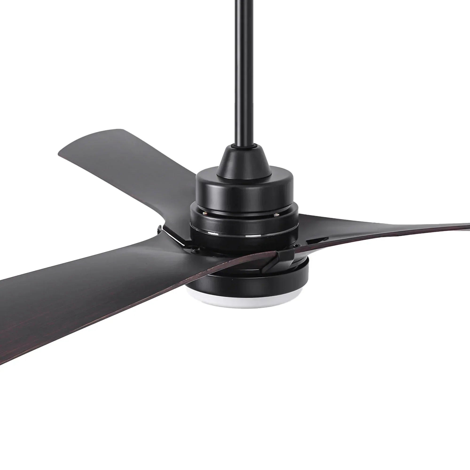 Parrot Uncle 52-Inch Ivy Industrial Downrod Mount LED Ceiling Fan with Remote Control (BBF6024BK) - Image 15