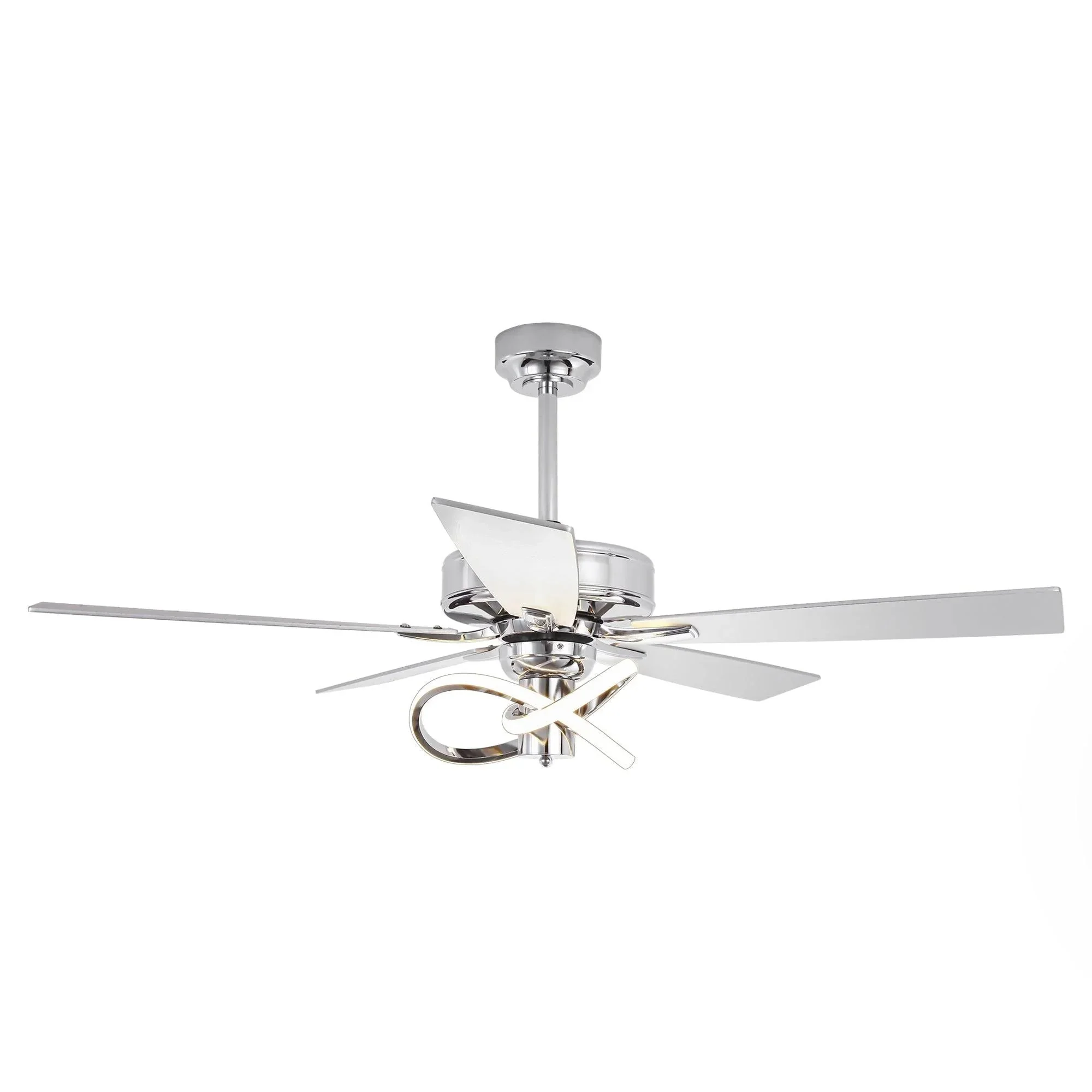 Parrot Uncle 52-Inch Oregon DC Motor Modern Downrod Ceiling Fan with LED Light - Image 26