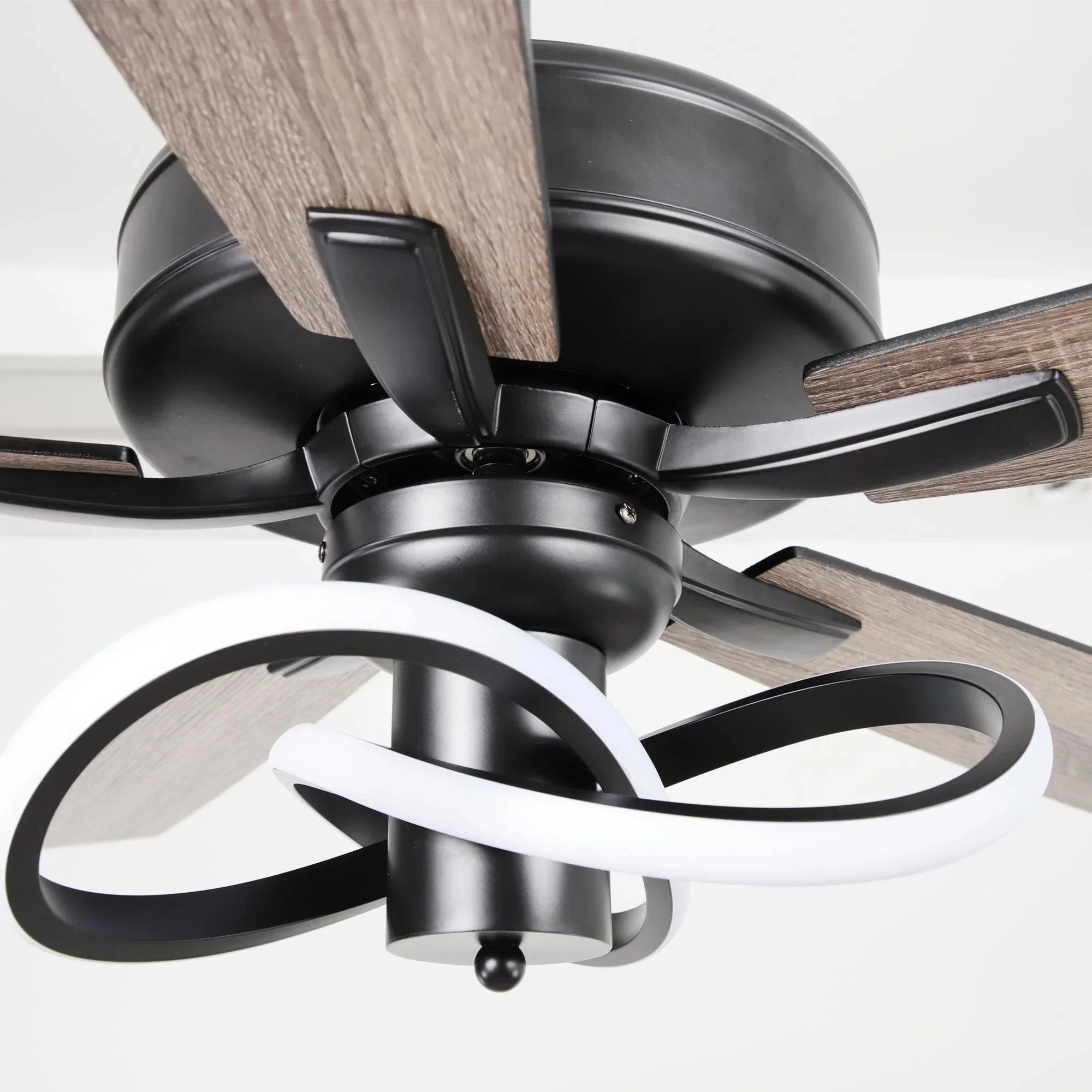 Parrot Uncle 52-Inch Oregon DC Motor Modern Downrod Ceiling Fan with LED Light - Image 3