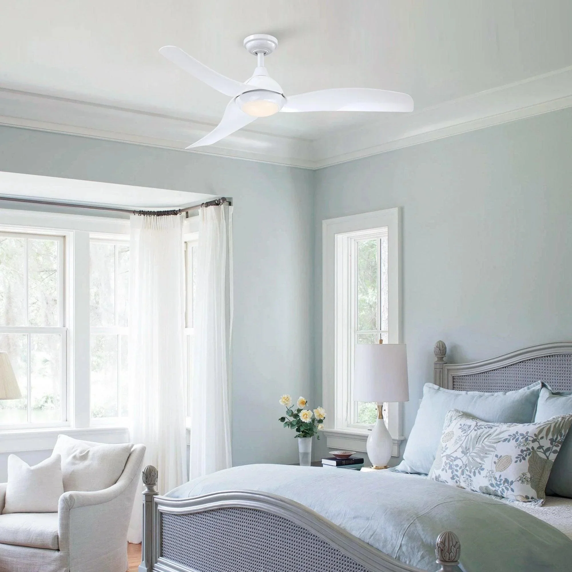 Parrot Uncle 52-Inch Industrial DC Motor Downrod Mount Reversible Ceiling Fan with LED Lighting and Remote Control - Image 16