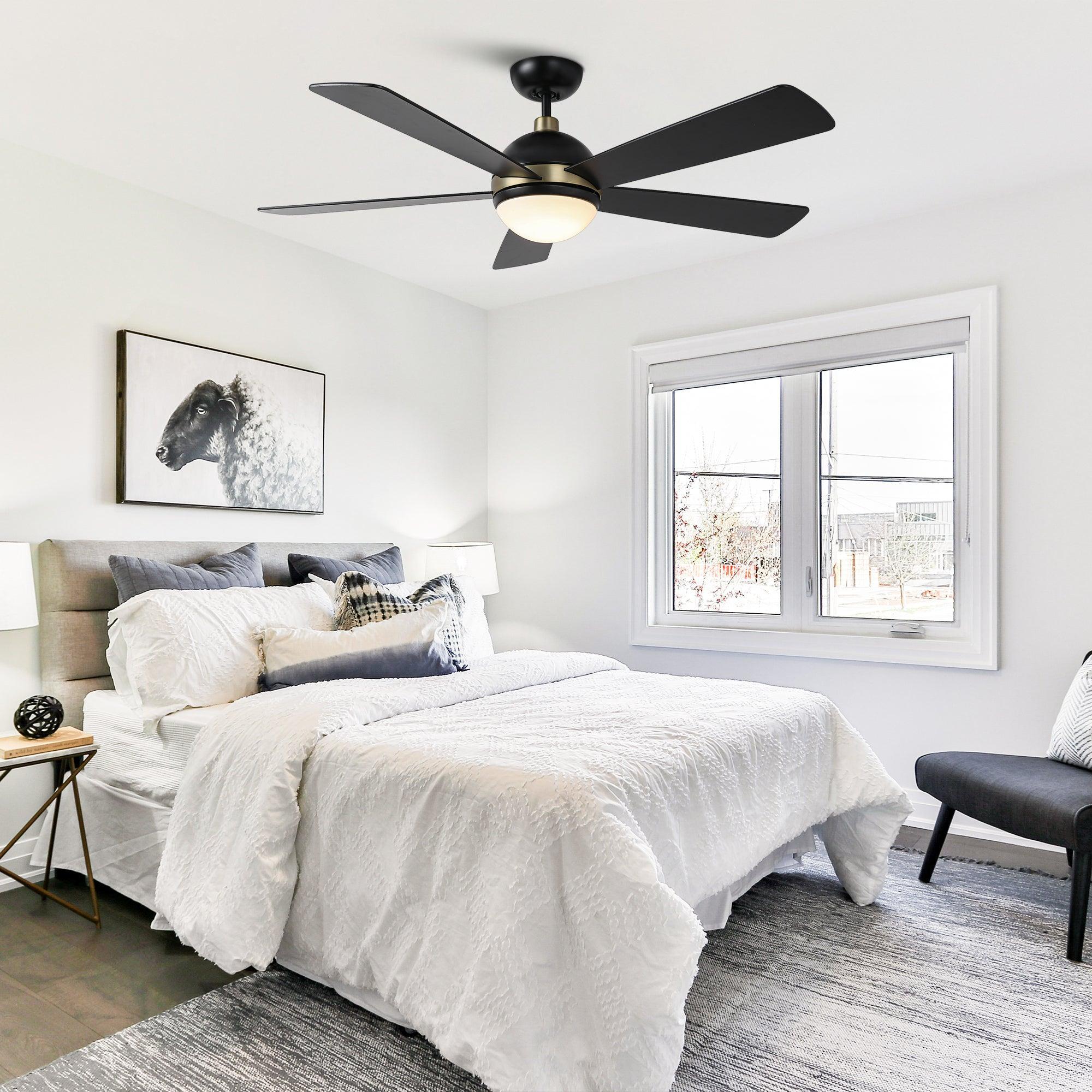 Parrot Uncle 52-Inch Industrial 5 Blades Ceiling Fan with LED Lighting - Image 2