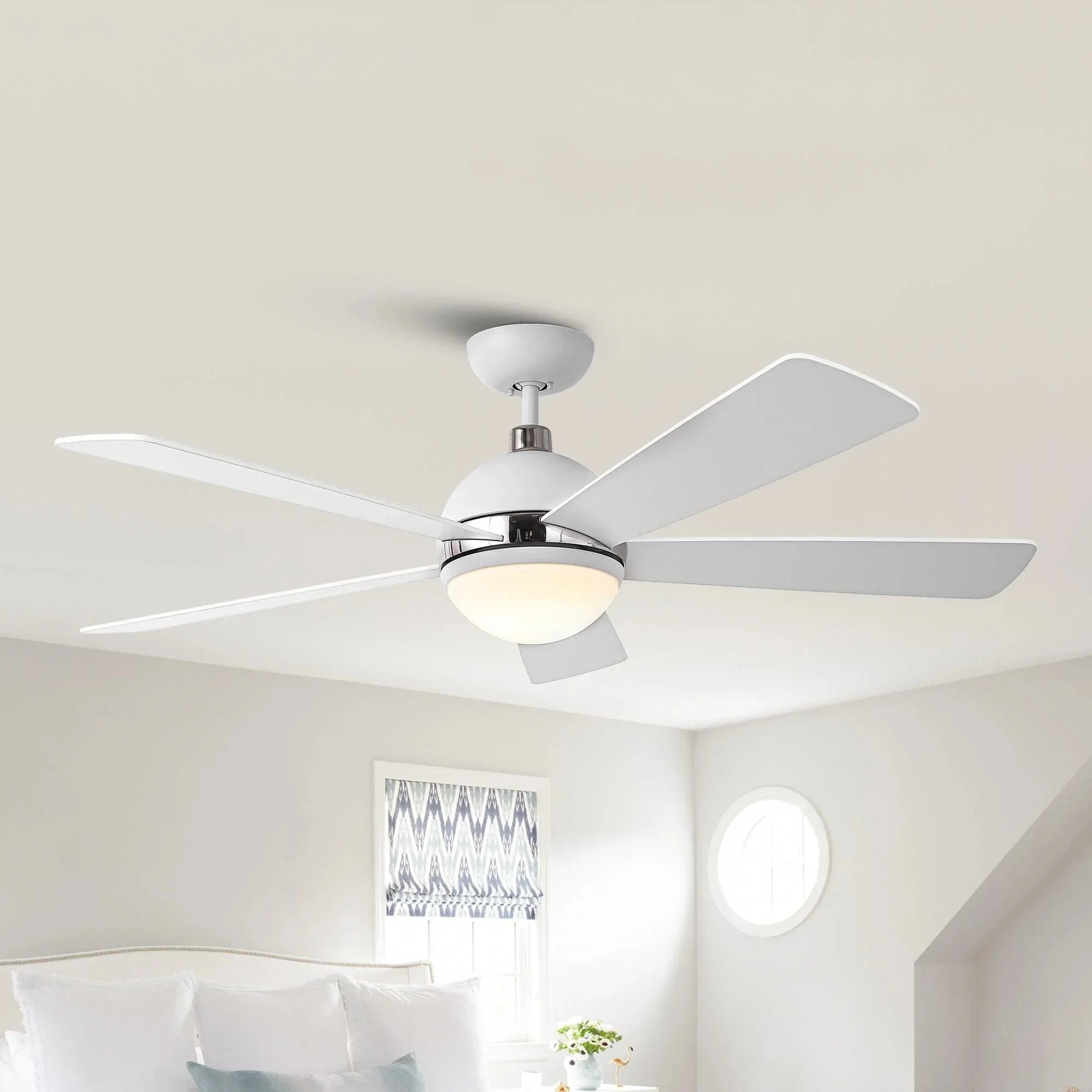 Parrot Uncle 52-Inch Industrial 5 Blades Ceiling Fan with LED Lighting - Image 25