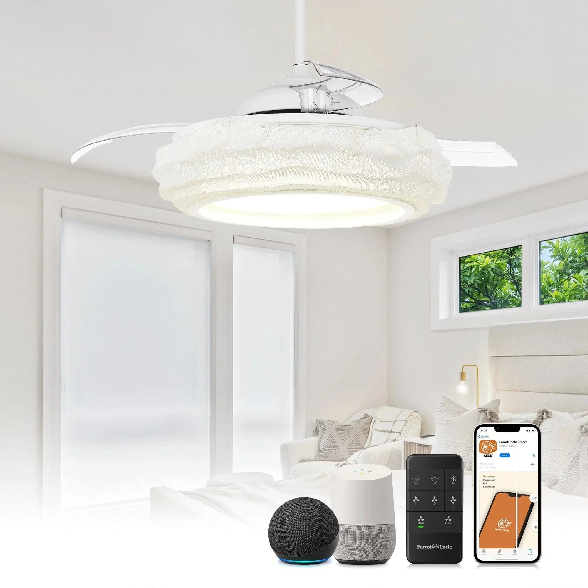 Parrot Uncle 52-Inch Jaipur Smart Fan with LED Light (F4615-SMART) - Image 2