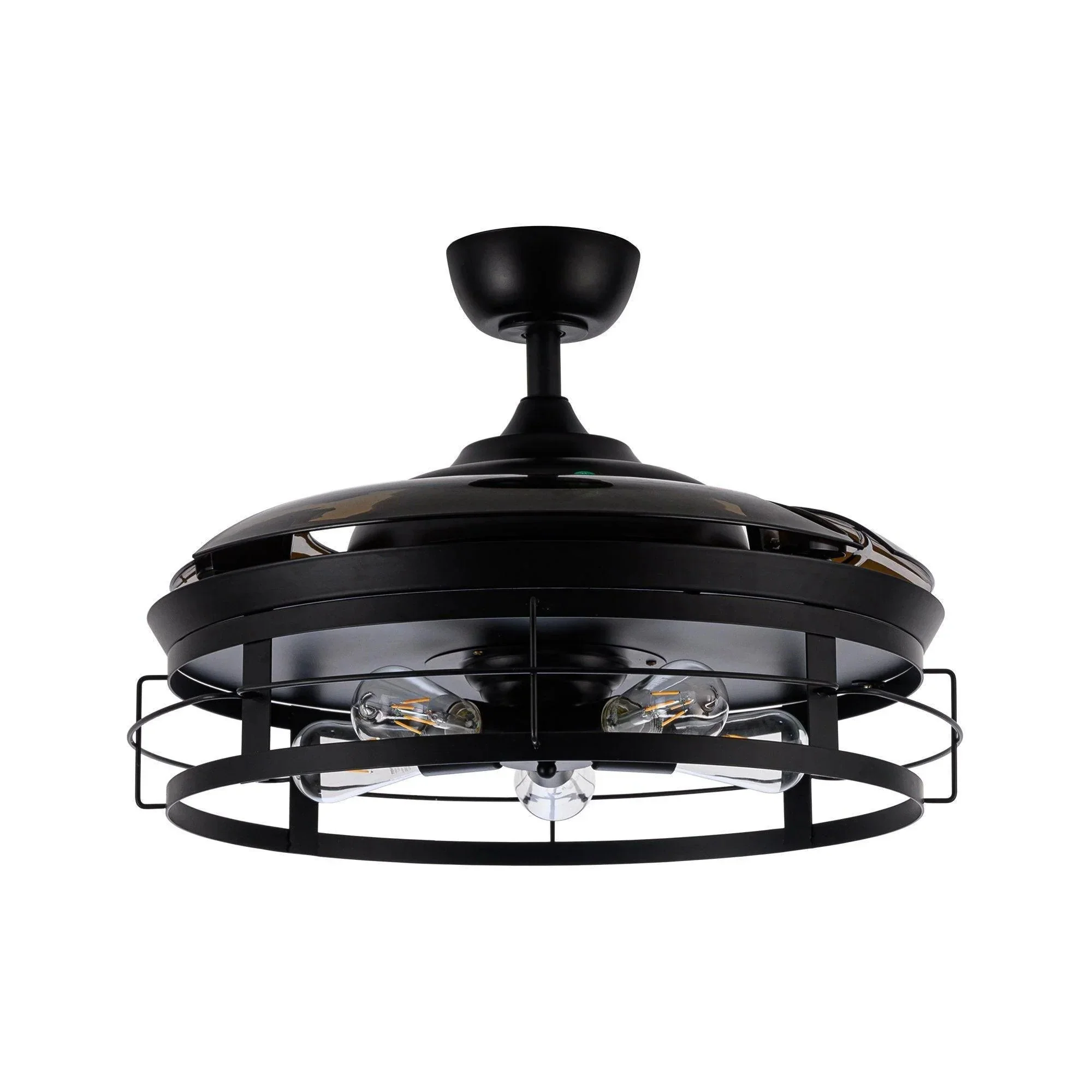 Parrot Uncle 52-Inch Jamshedpur Industrial Downrod Mount Ceiling Fan with Lighting and Remote Control (F4721AQ110V) - Image 13