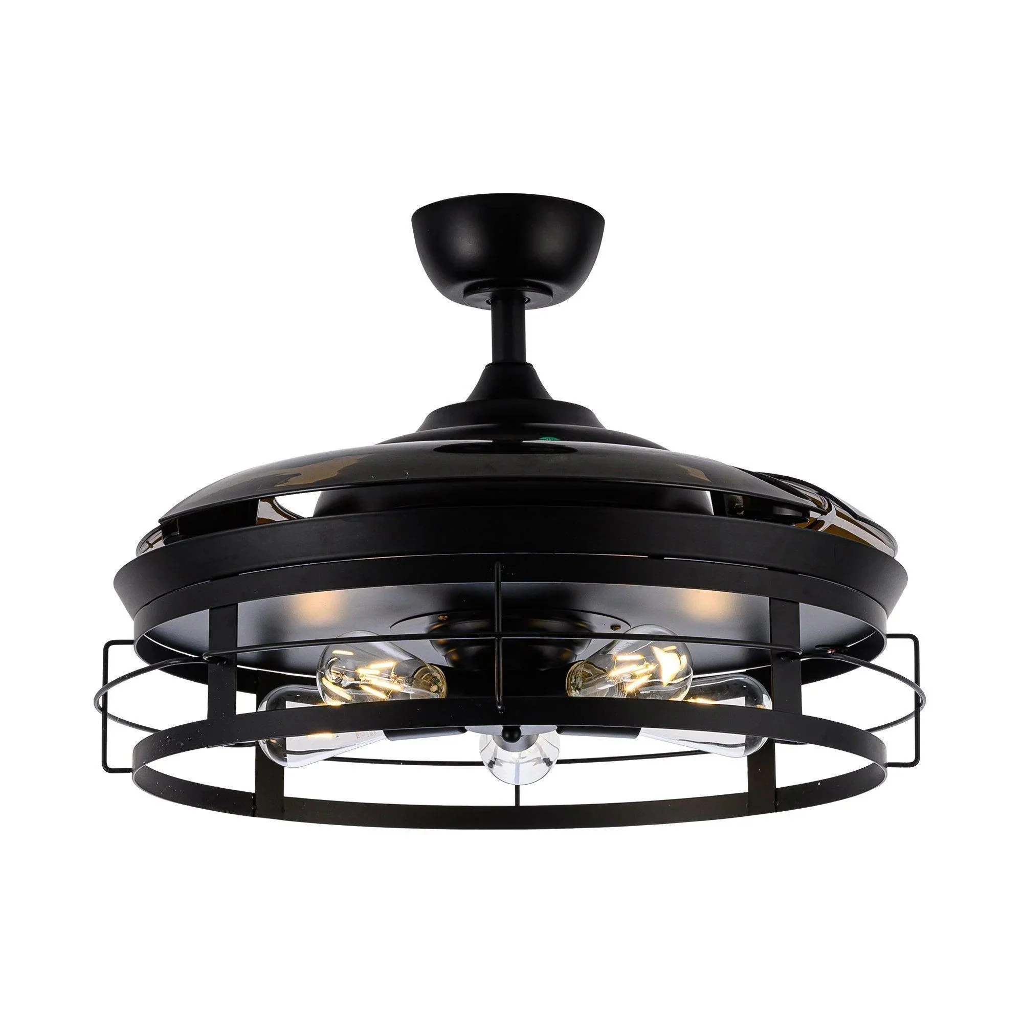 Parrot Uncle 52-Inch Jamshedpur Industrial Downrod Mount Ceiling Fan with Lighting and Remote Control (F4721AQ110V) - Image 14