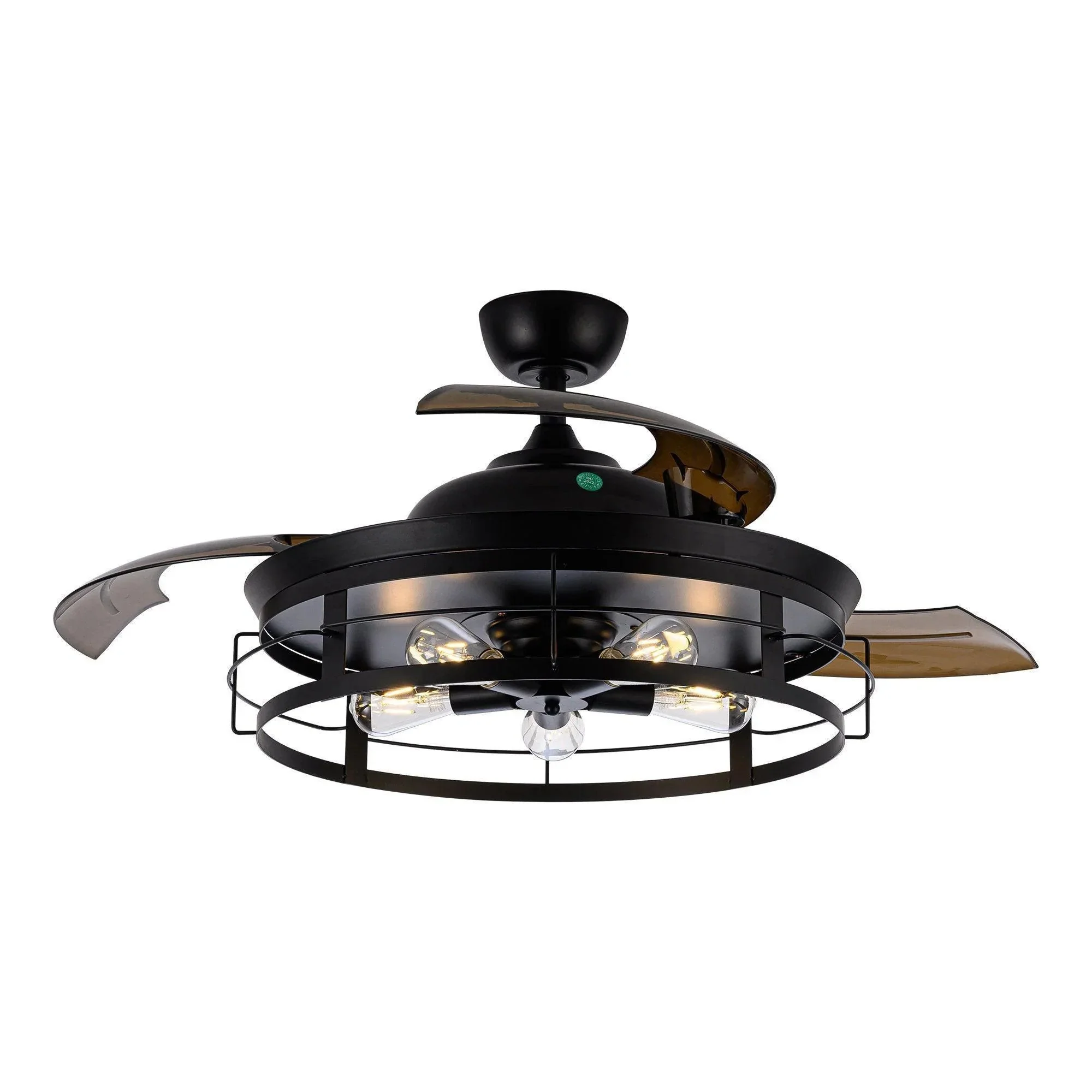 Parrot Uncle 52-Inch Jamshedpur Industrial Downrod Mount Ceiling Fan with Lighting and Remote Control (F4721AQ110V) - Image 15