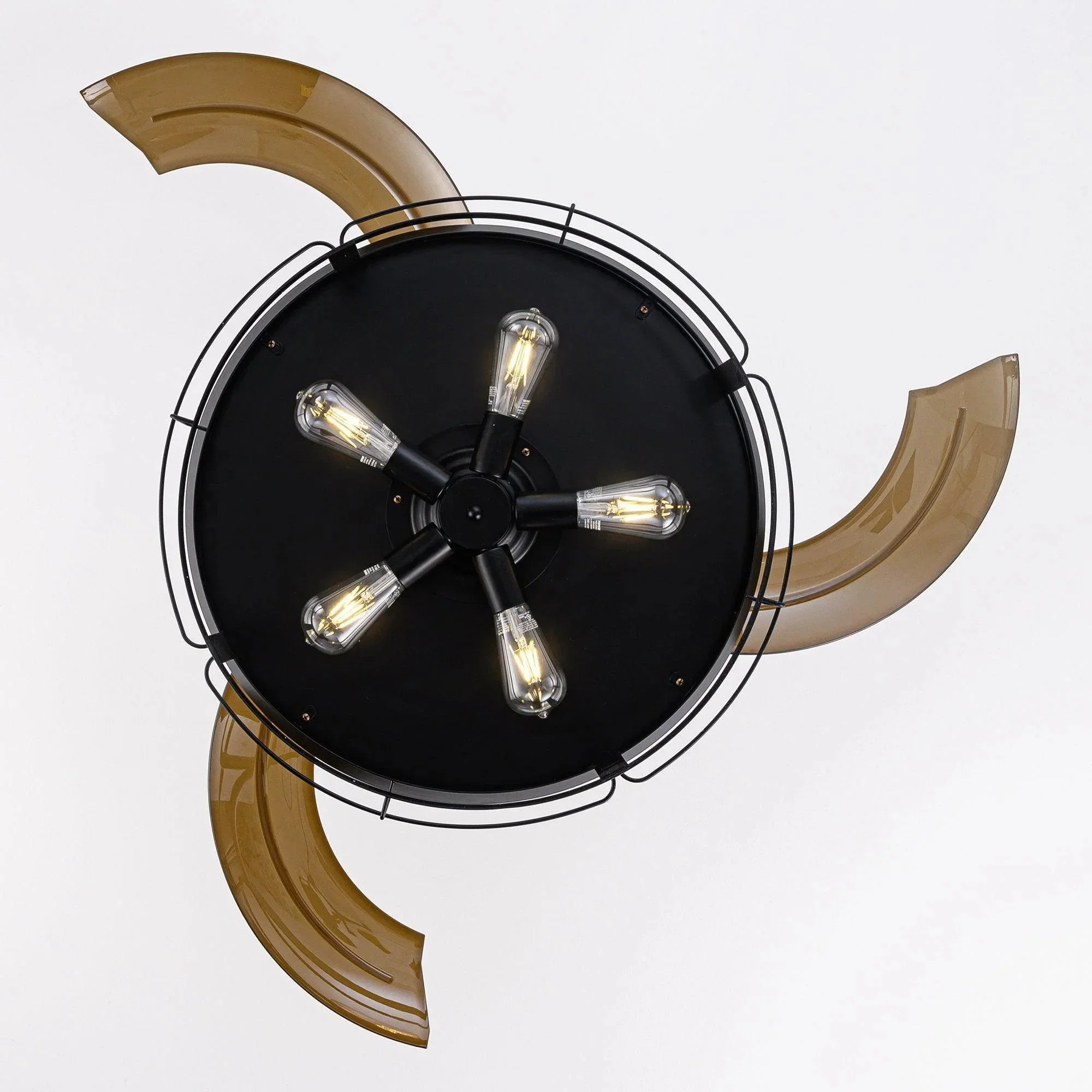 Parrot Uncle 52-Inch Jamshedpur Industrial Downrod Mount Ceiling Fan with Lighting and Remote Control (F4721AQ110V) - Image 16