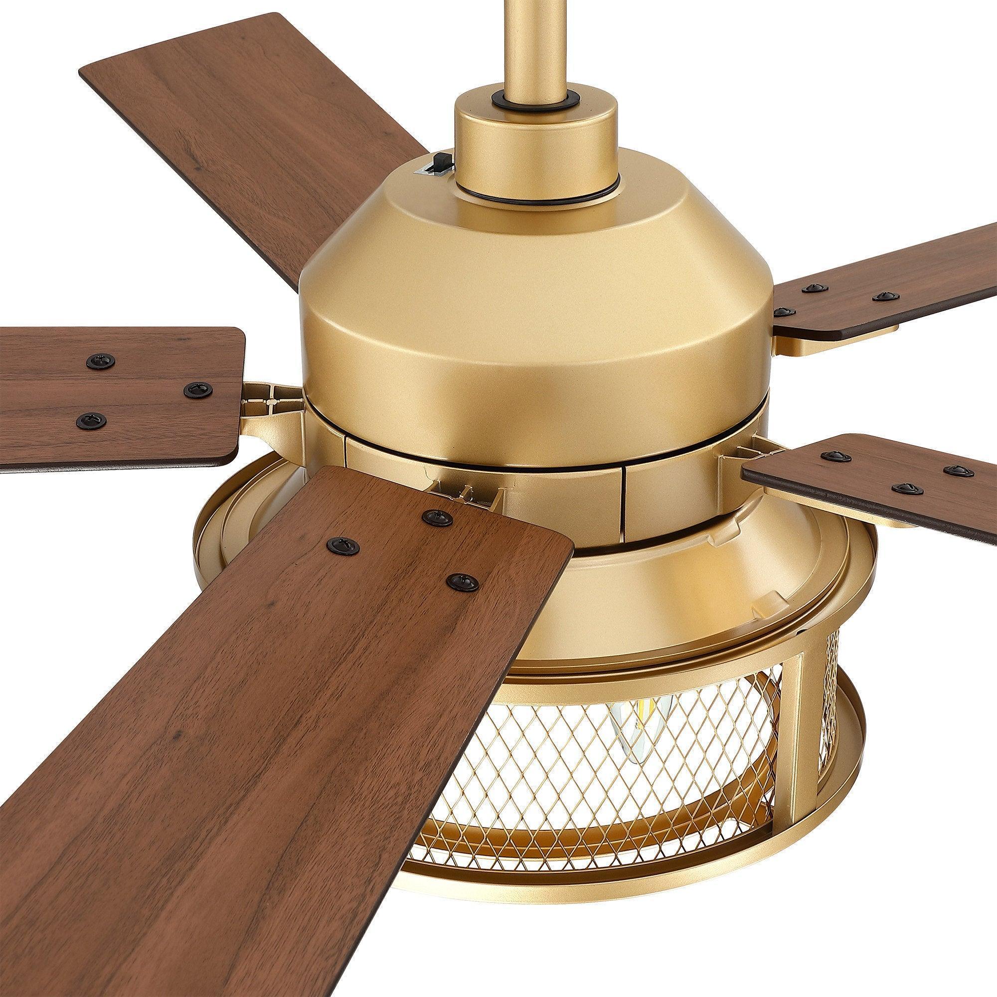 Parrot Uncle 52-Inch Lucknow Industrial Black Reversible Ceiling Fan with Lighting and Remote Control - Image 19