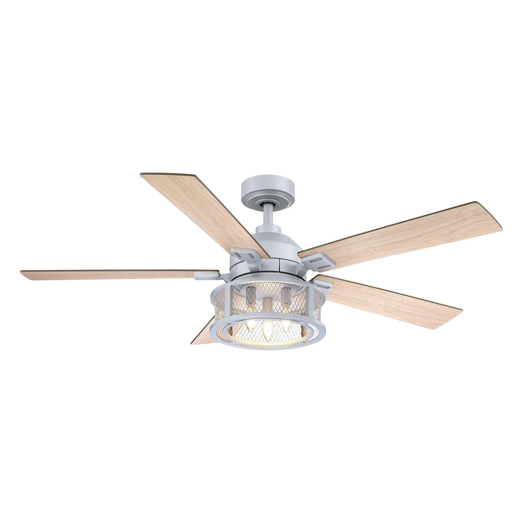 Parrot Uncle 52-Inch Lucknow Industrial Black Reversible Ceiling Fan with Lighting and Remote Control - Image 22
