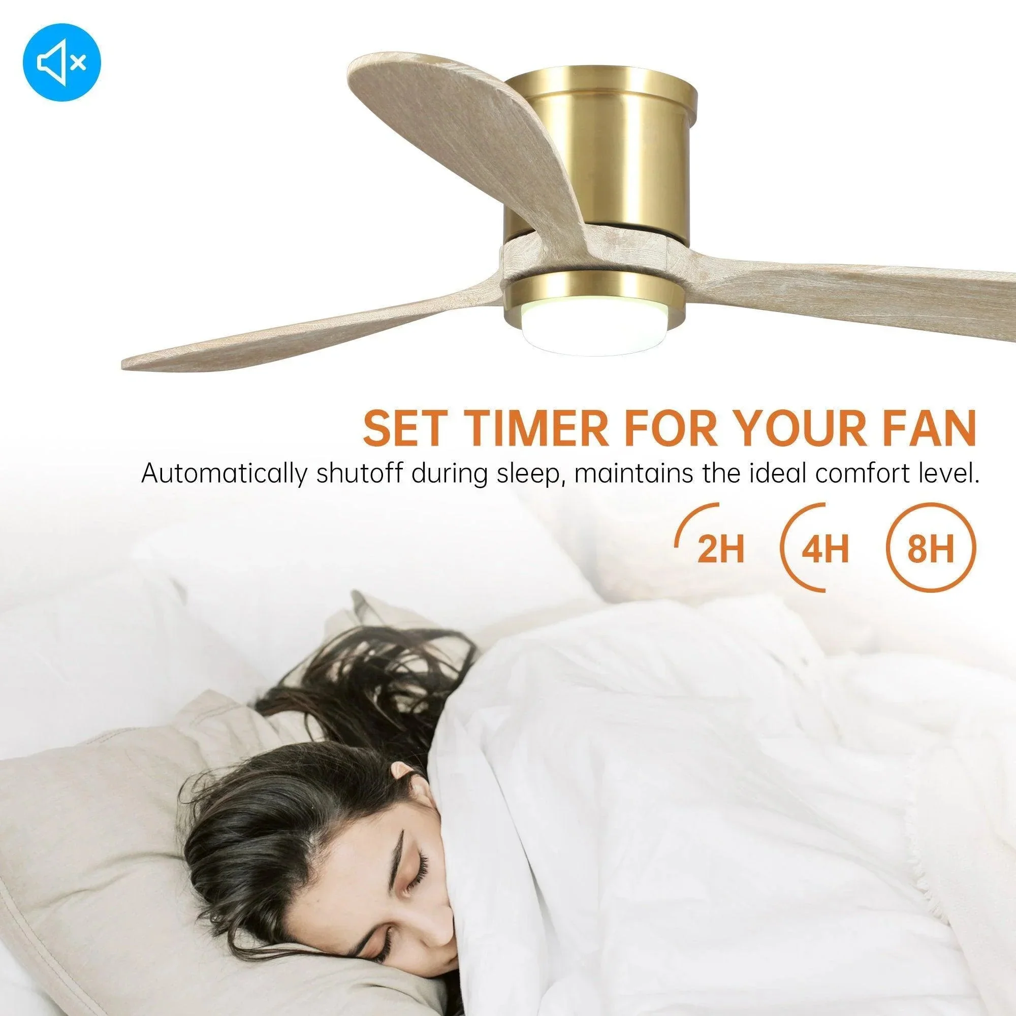 Parrot Uncle 52-Inch Mayna Smart Fan with LED Light and Remote Control (530173SQ-SMART) - Image 7