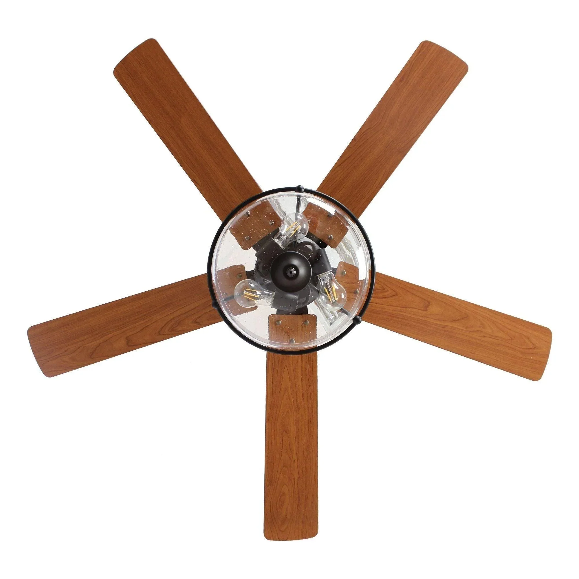 Parrot Uncle 52-Inch Mumbai Industrial Downrod Mount Reversible Ceiling Fan with Lighting and Remote Control (F6286Q110V) - Image 12