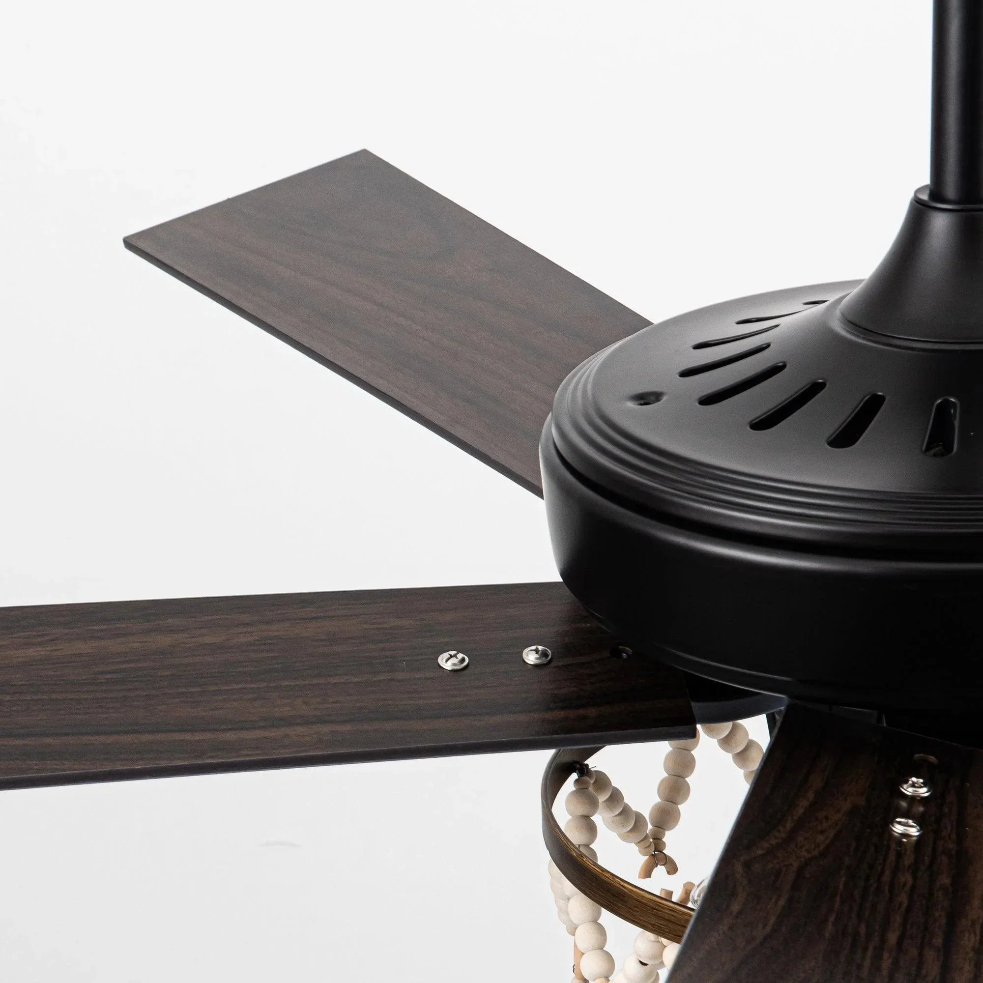 Parrot Uncle 52-Inch New Delhi Industrial Downrod Mount Reversible Ceiling Fan with Lighting and Remote Control (F6354110V) - Image 20