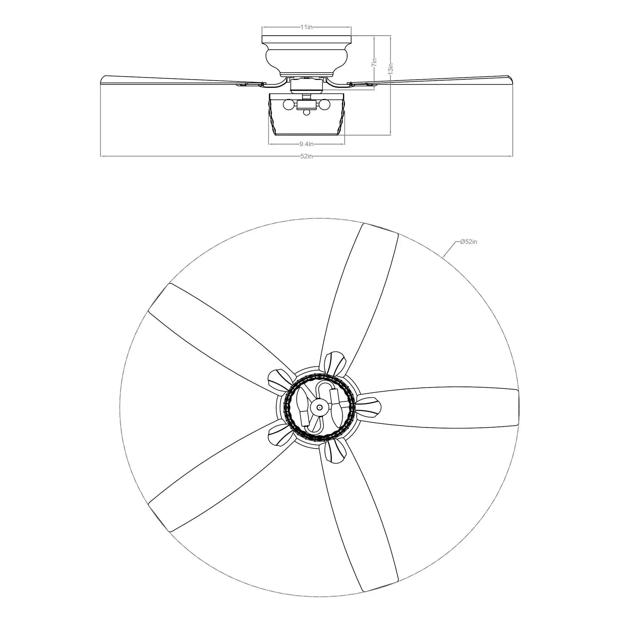 Parrot Uncle 52-Inch Panipat Modern Chrome Flush Mount Reversible Crystal Ceiling Fan with Lighting and Remote Control (F6328Q110V) - Image 11