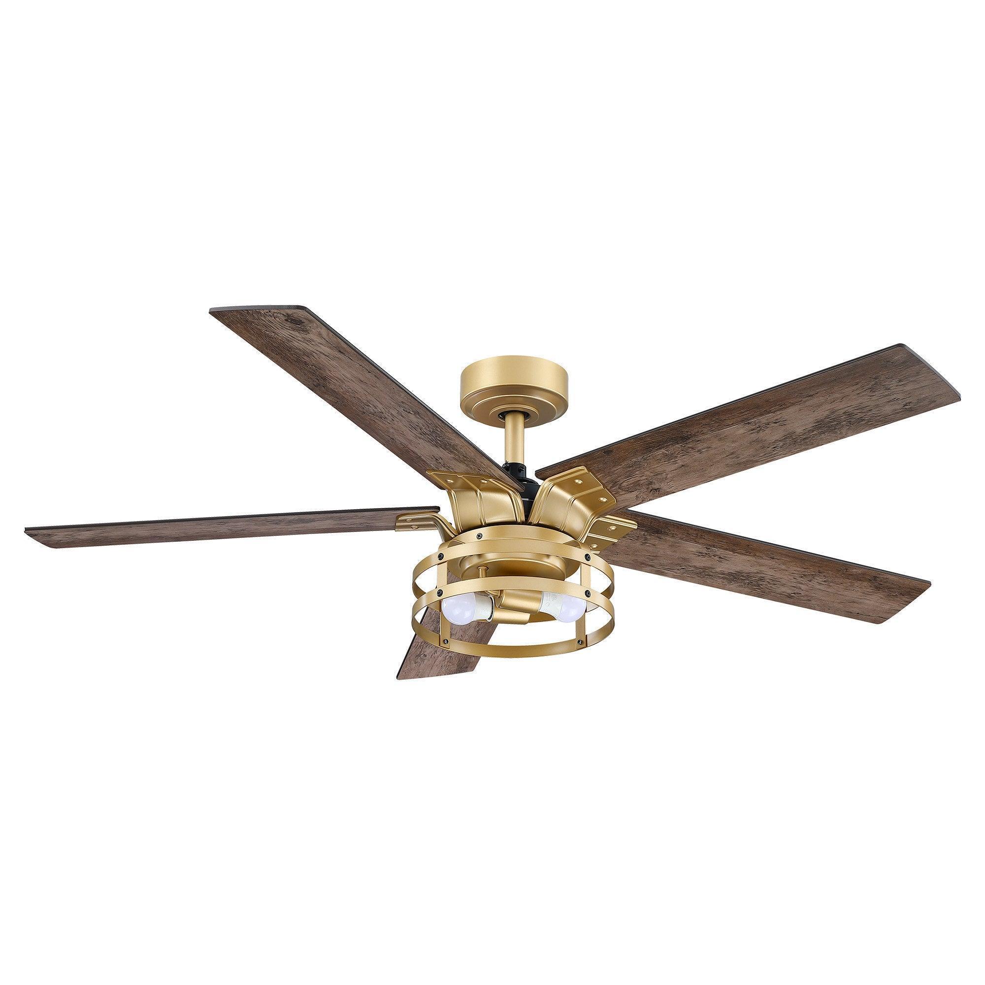 Parrot Uncle 52-Inch Prayag Industrial Downrod Mount Reversible Ceiling Fan with Lighting and Remote Control - Image 17