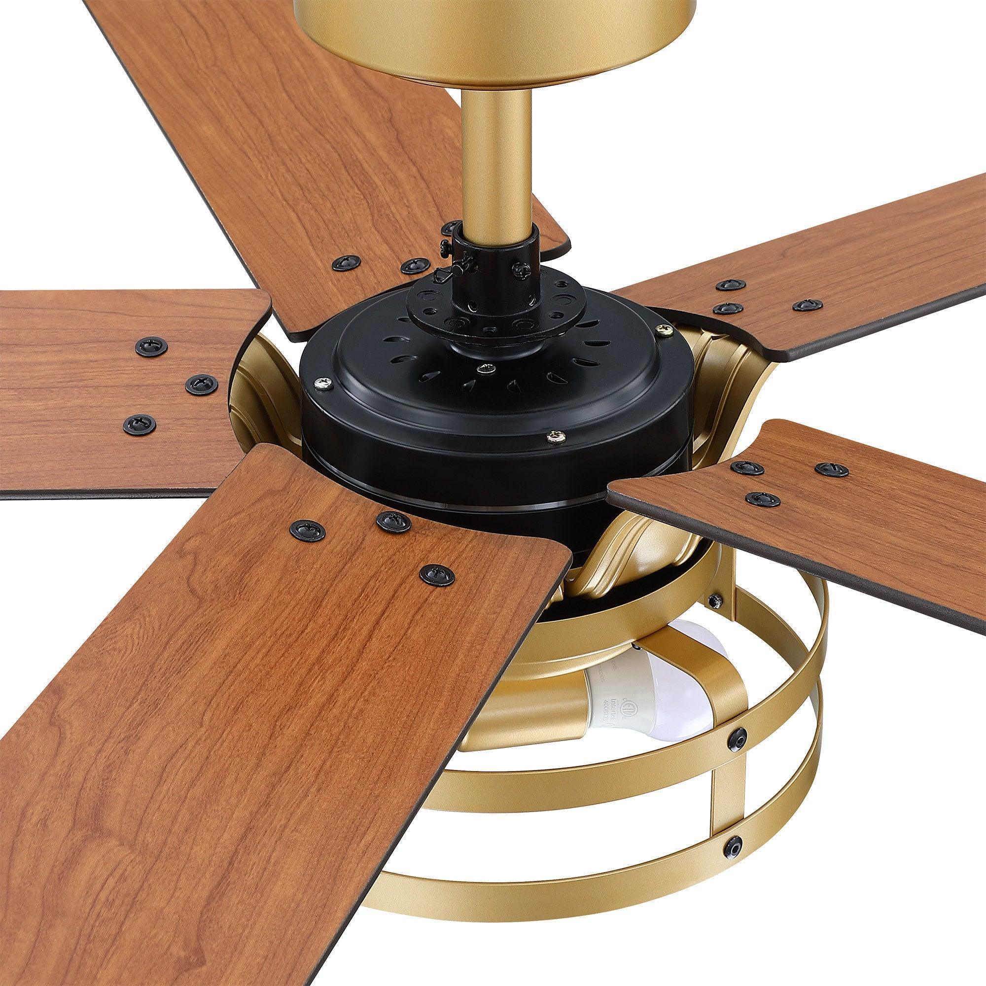 Parrot Uncle 52-Inch Prayag Industrial Downrod Mount Reversible Ceiling Fan with Lighting and Remote Control - Image 23