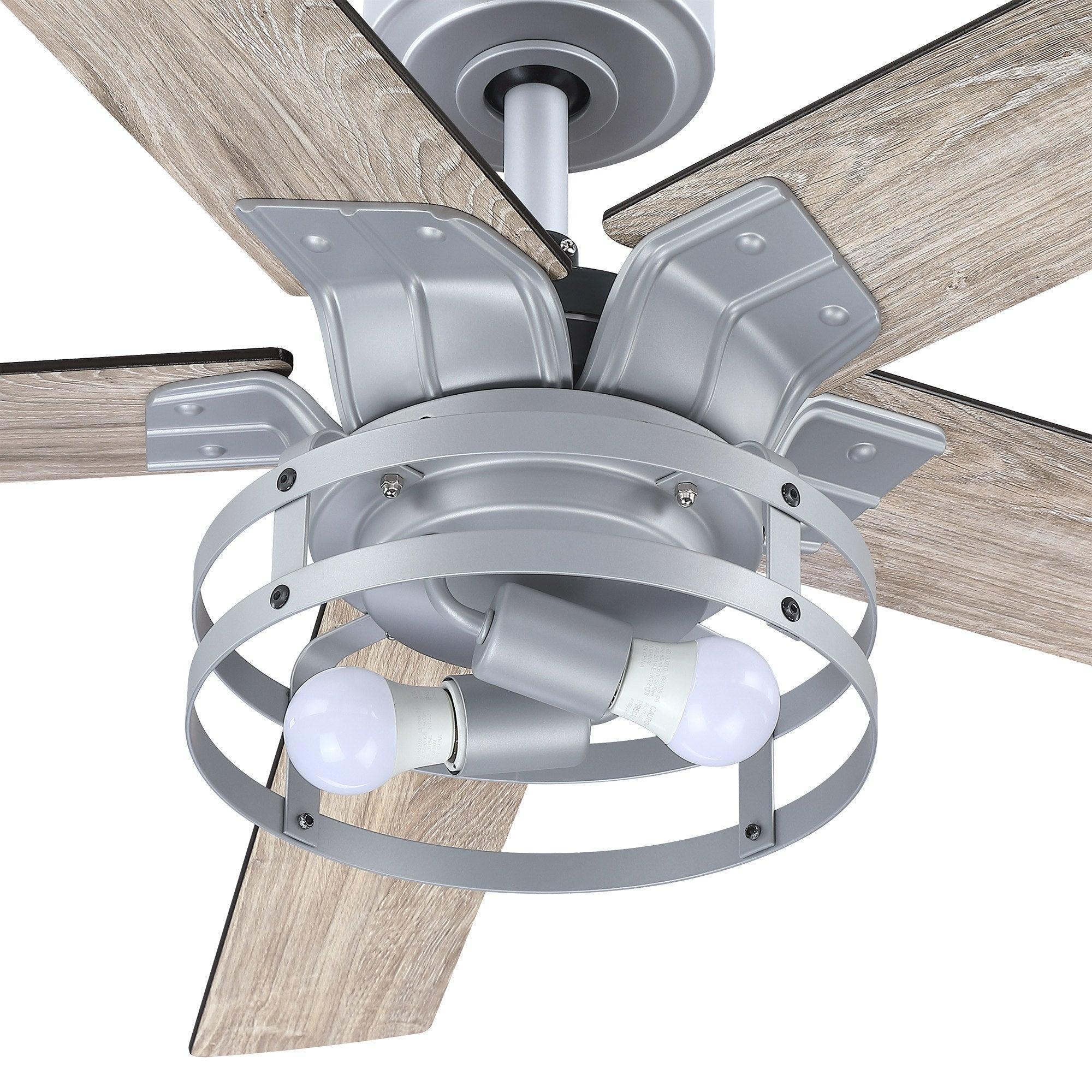 Parrot Uncle 52-Inch Prayag Industrial Downrod Mount Reversible Ceiling Fan with Lighting and Remote Control - Image 31