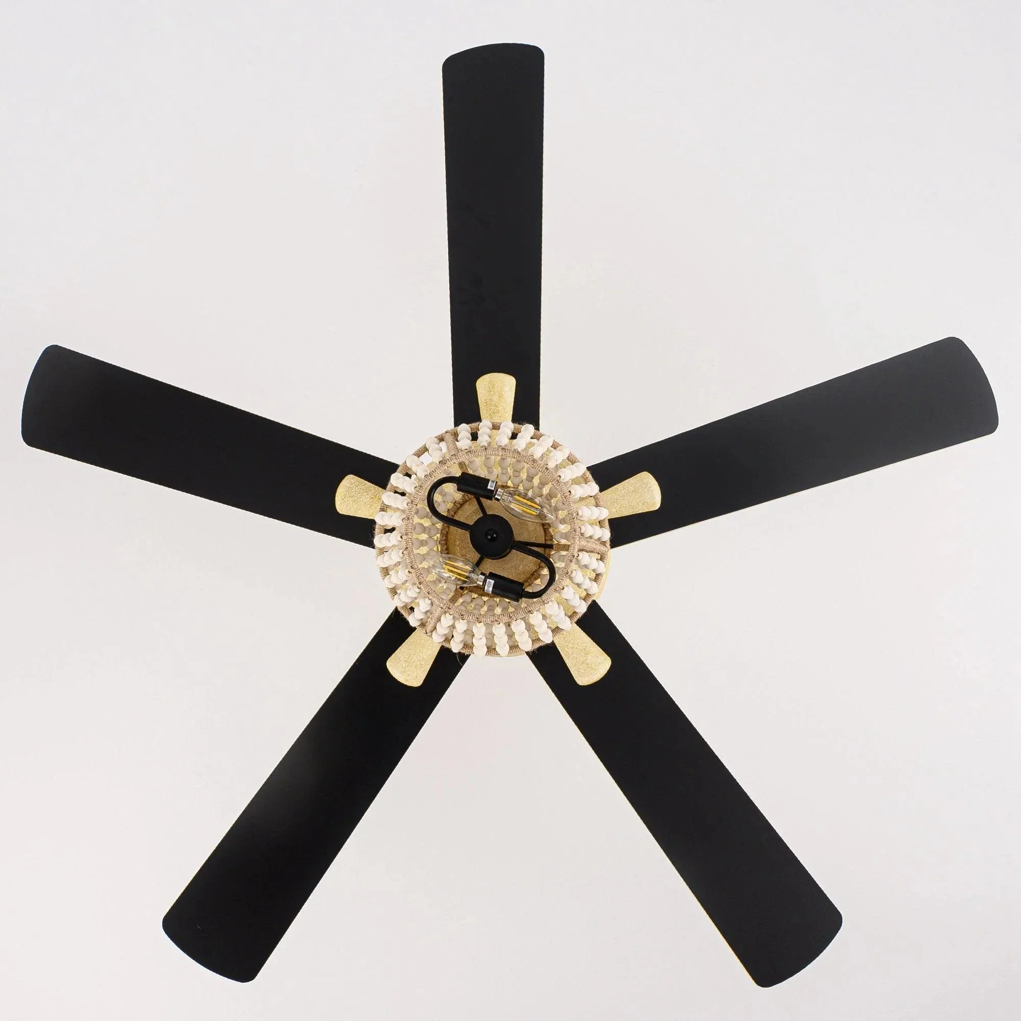 Parrot Uncle 52-Inch Pune Farmhouse Downrod Mount Reversible Ceiling Fan with Lighting and Remote Control (F6350Q110V) - Image 11