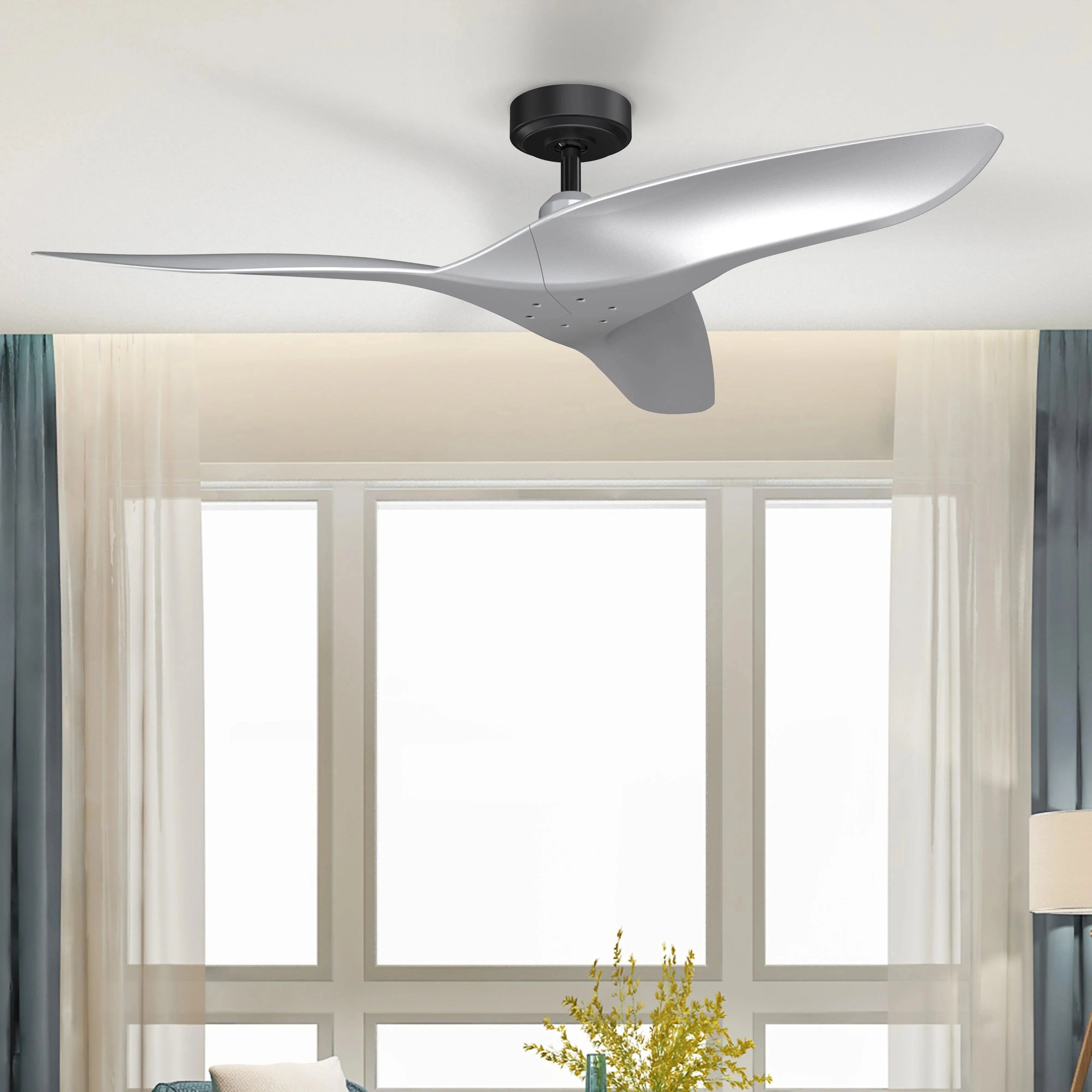 Parrot Uncle 52-Inch Punjab Industrial DC Motor Downrod Mount Reversible Ceiling Fan with Remote Control - Image 17