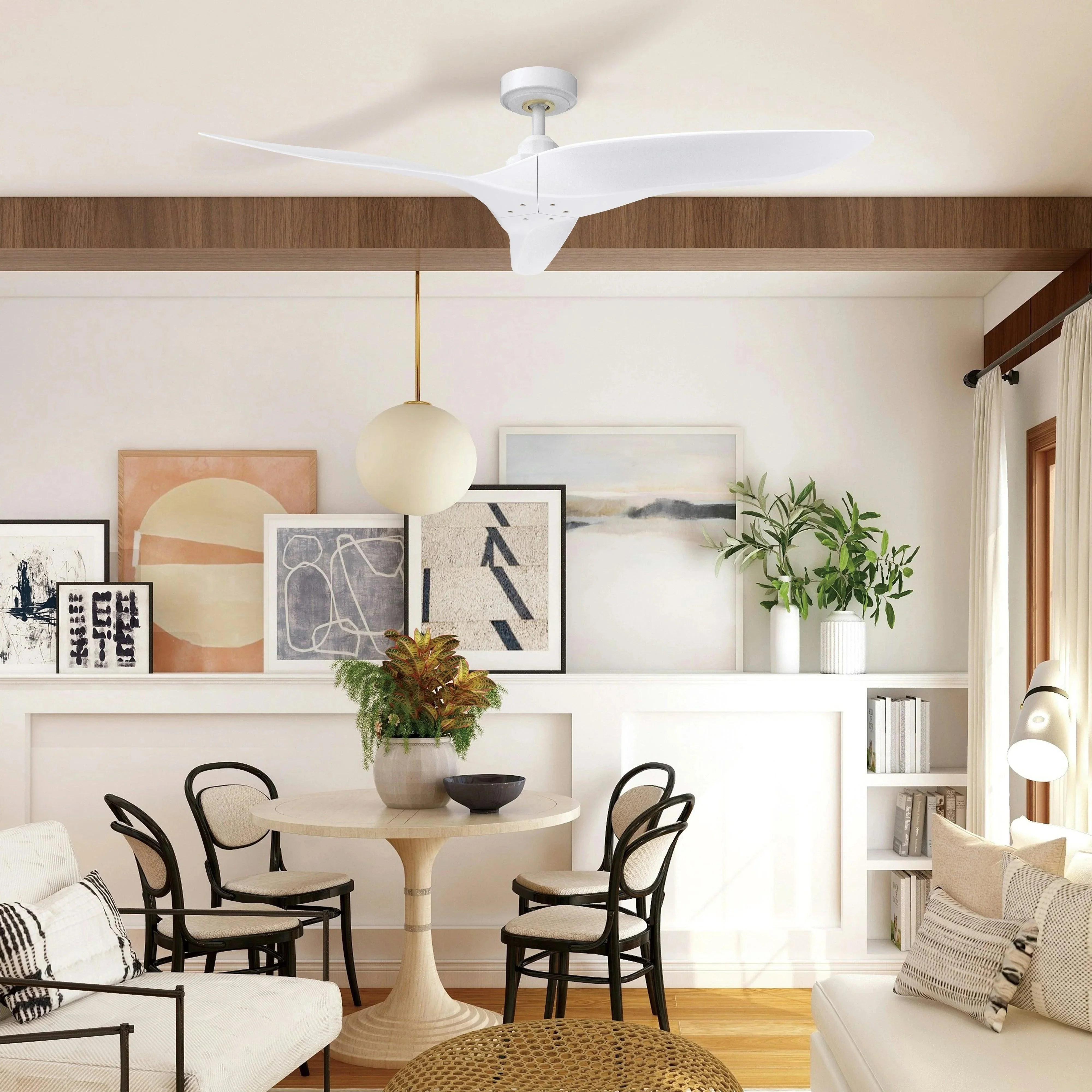 Parrot Uncle 52-Inch Punjab Industrial DC Motor Downrod Mount Reversible Ceiling Fan with Remote Control - Image 25