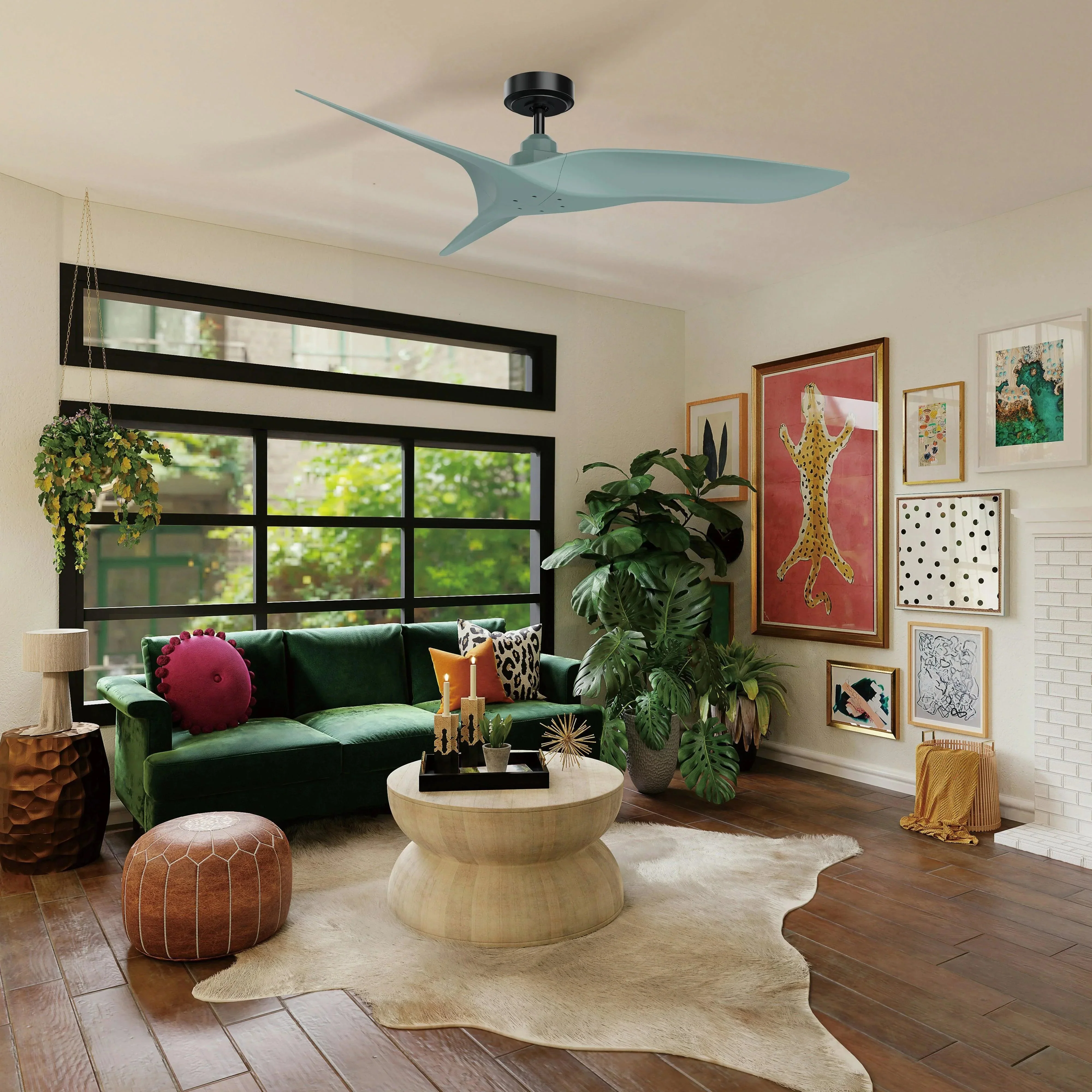 Parrot Uncle 52-Inch Punjab Industrial DC Motor Downrod Mount Reversible Ceiling Fan with Remote Control - Image 31